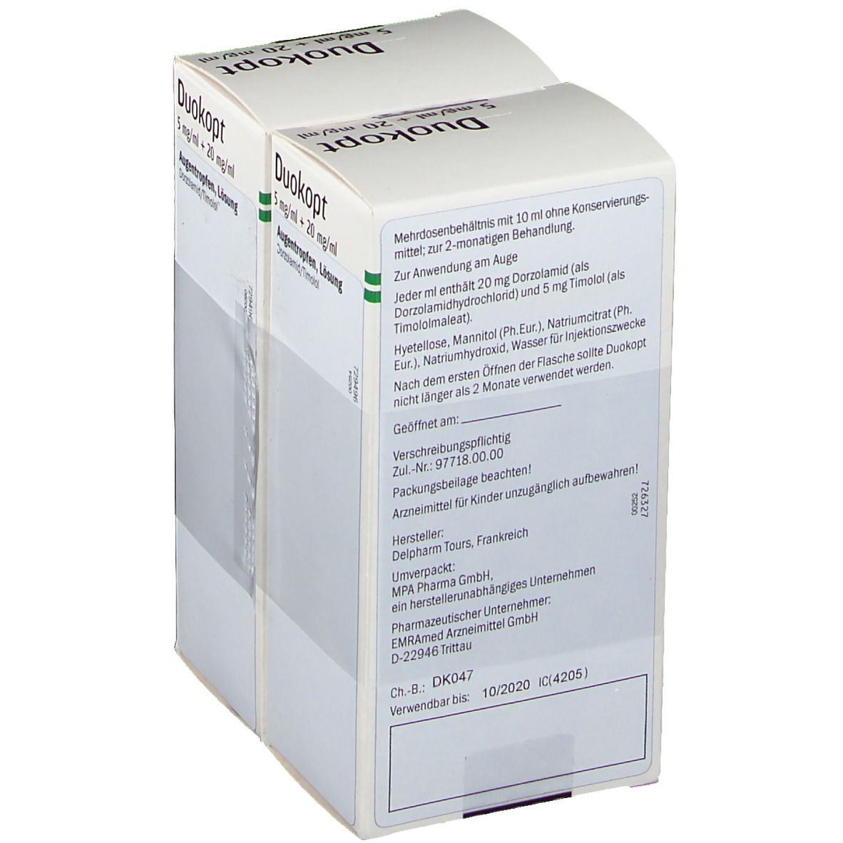 Duokopt 20 mg/ml + 5 mg/ml