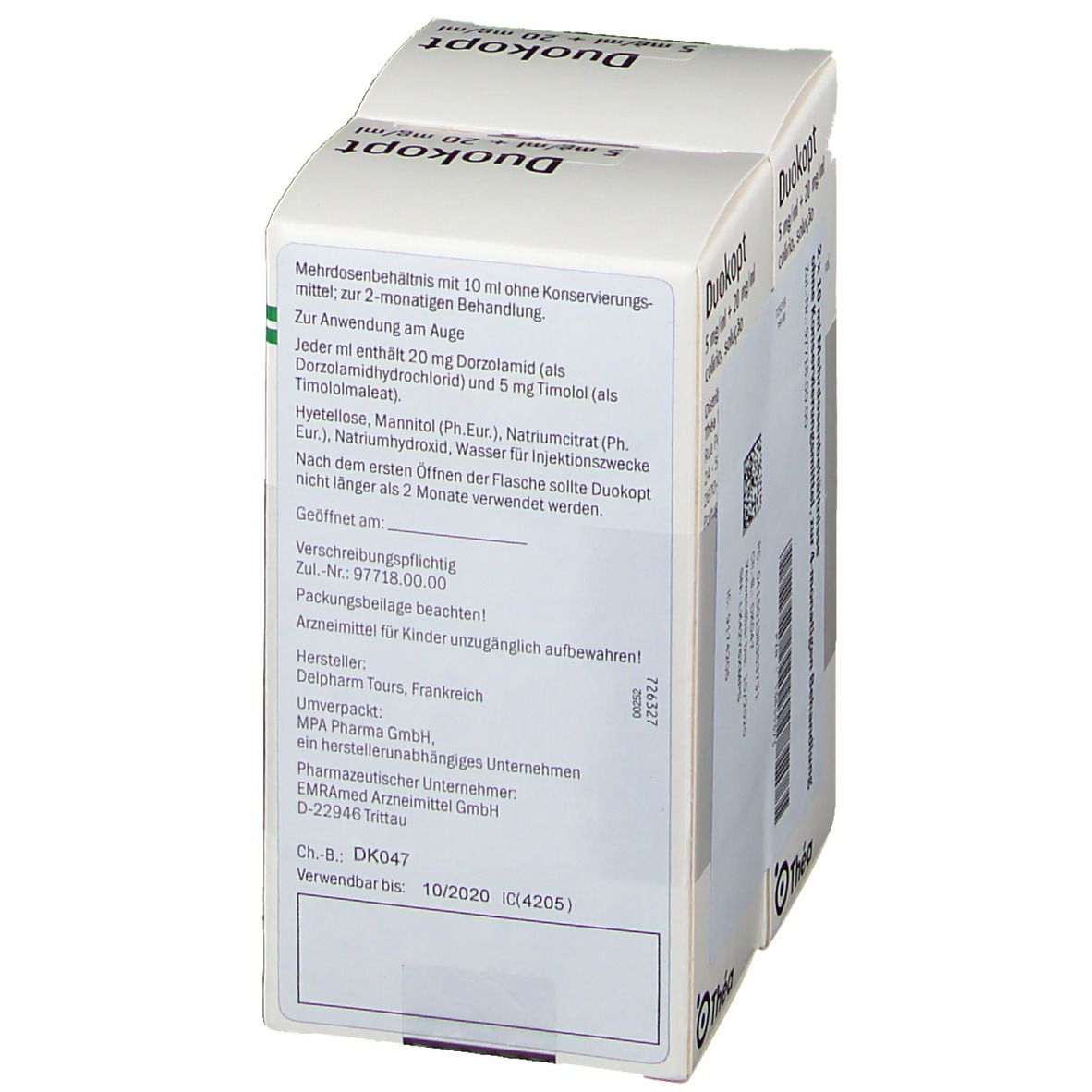 Duokopt 20 mg/ml + 5 mg/ml