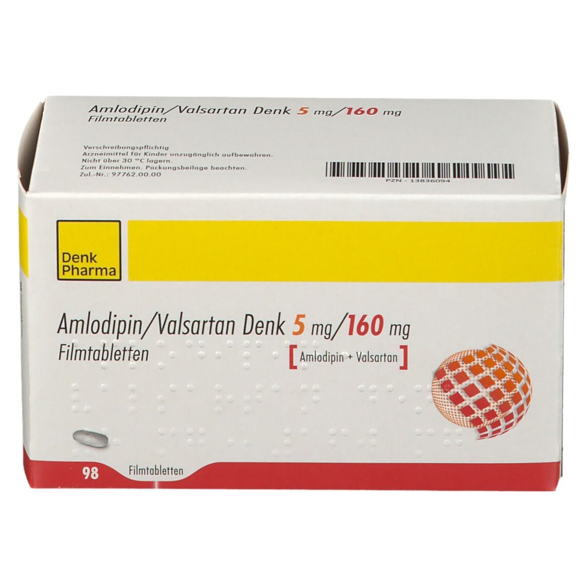 Amlodipin/Valsartan Denk 5 mg/160 mg