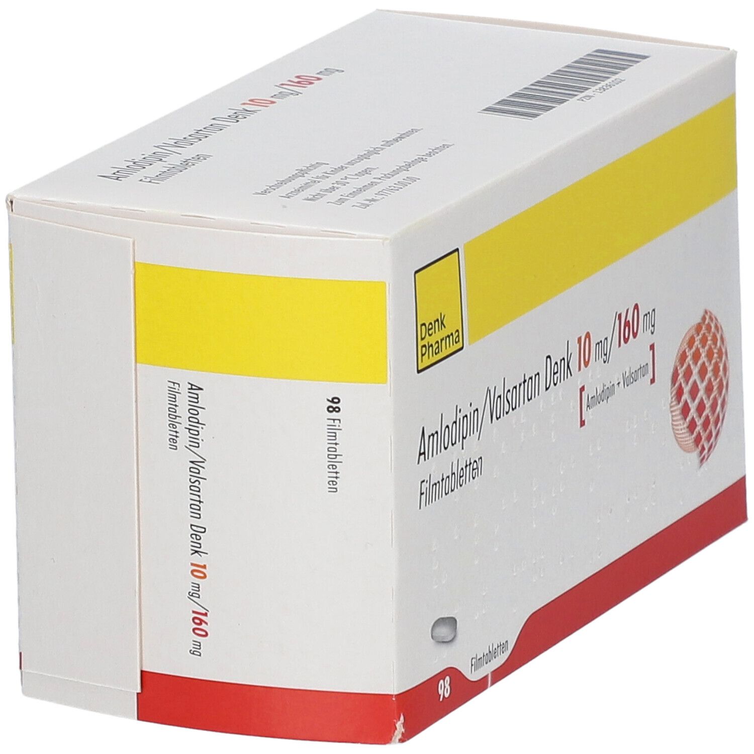 AMLODIPIN/Valsartan Denk 10 mg/160 mg Filmtabl. 98 St Filmtabletten