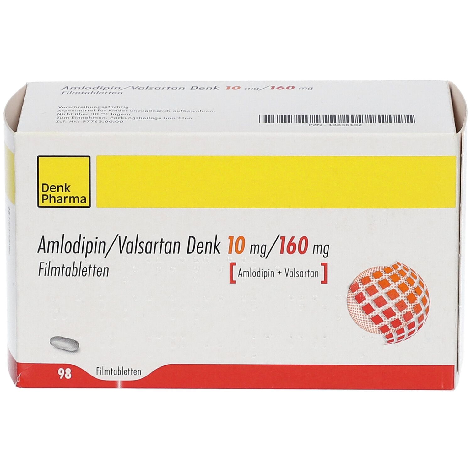 Amlodipin/Valsartan Denk 10 mg/160 mg