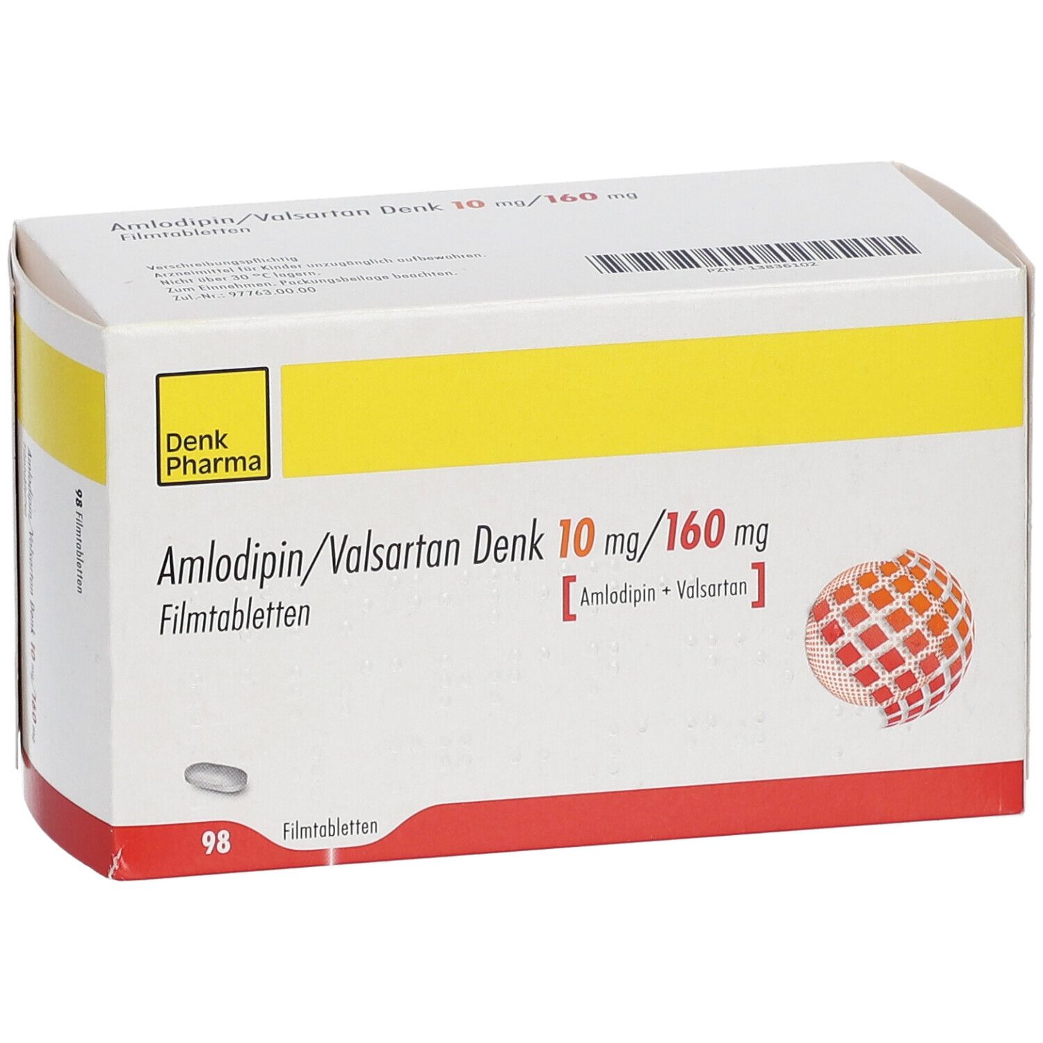 Amlodipin/Valsartan Denk 10 mg/160 mg