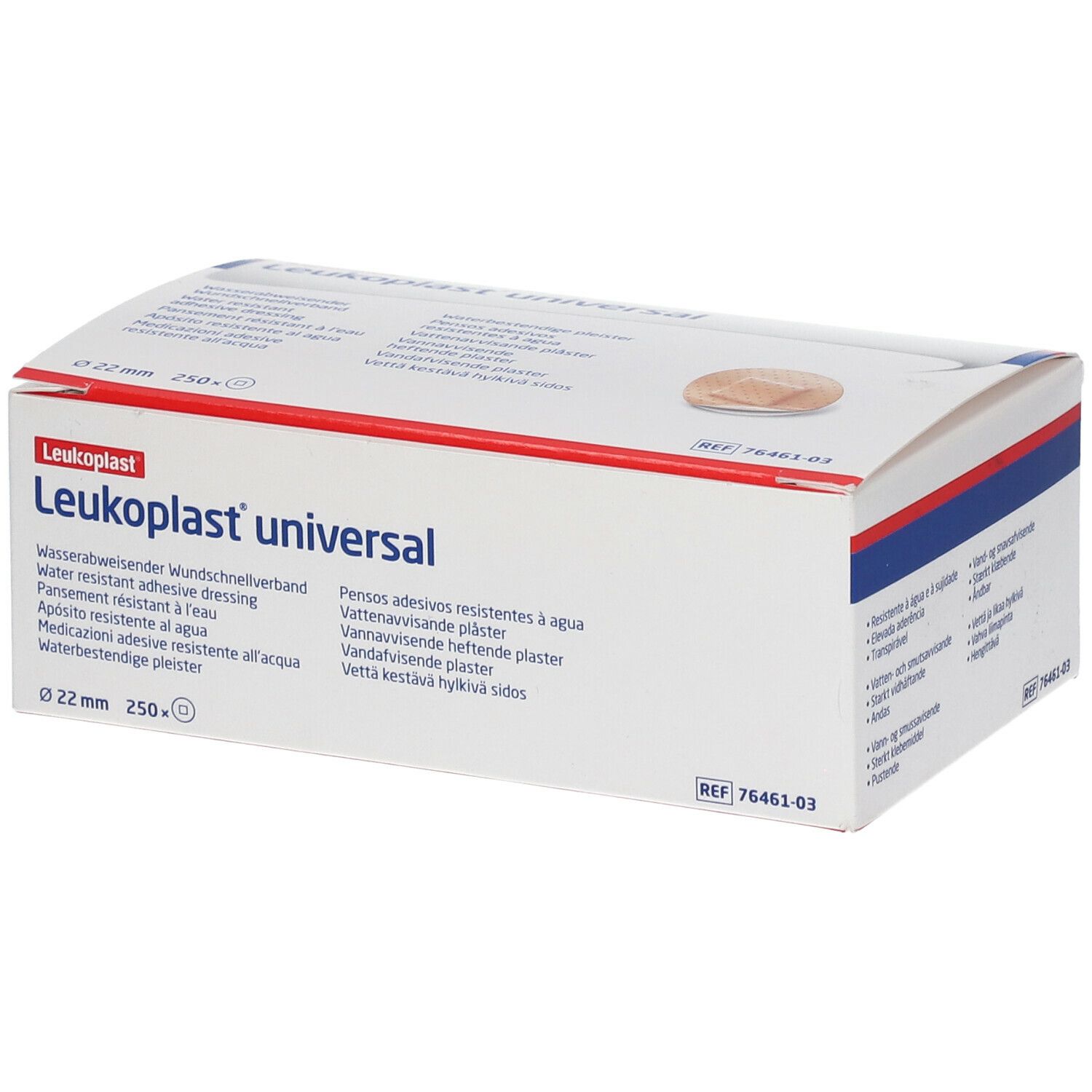 Leukoplast Universal Strips wasserabw.rund 22 mm 250 St Pflaster