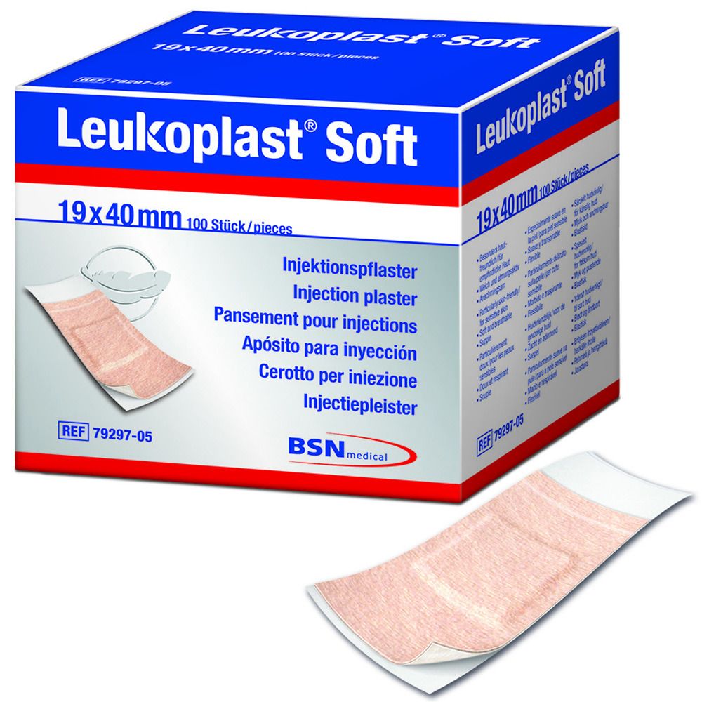 Leukoplast® Soft Injektionspflaster 0,04 m x 1,90 cm