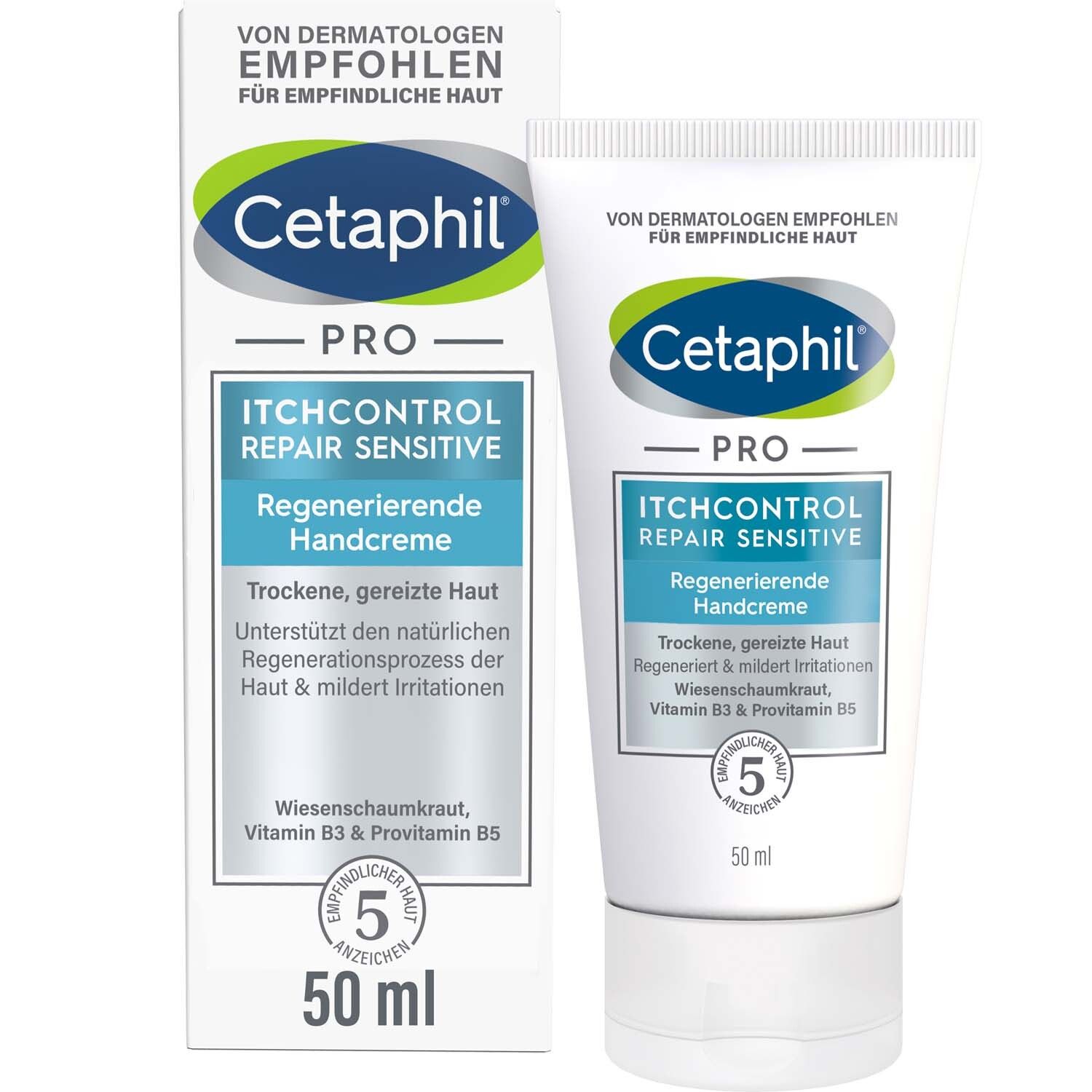 Cetaphil PRO ItchControl Repair Sensitive Regenerierende Handcreme – 50 ml