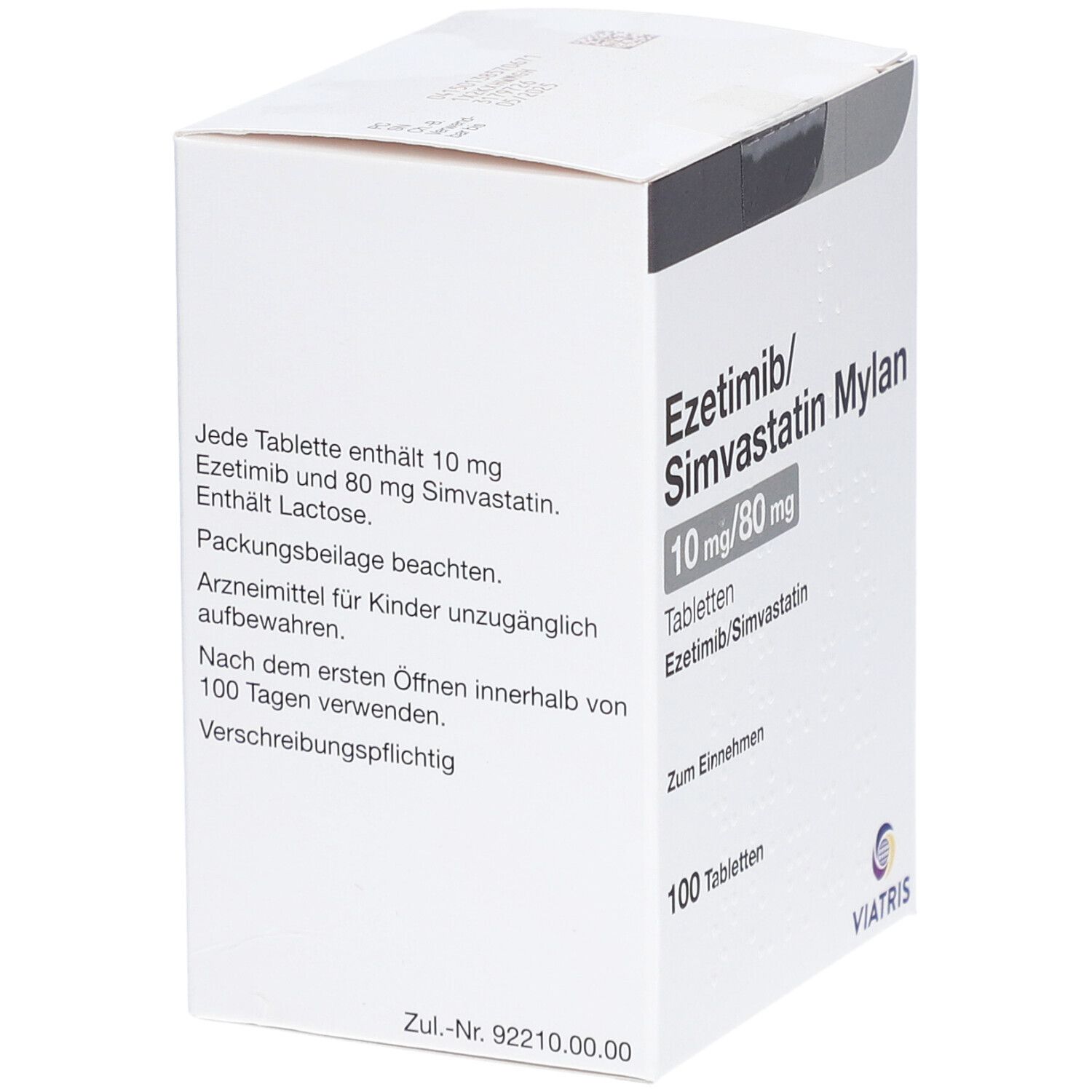 EZETIMIB/Simvastatin Mylan 10 mg/80 mg Tabletten 100 St