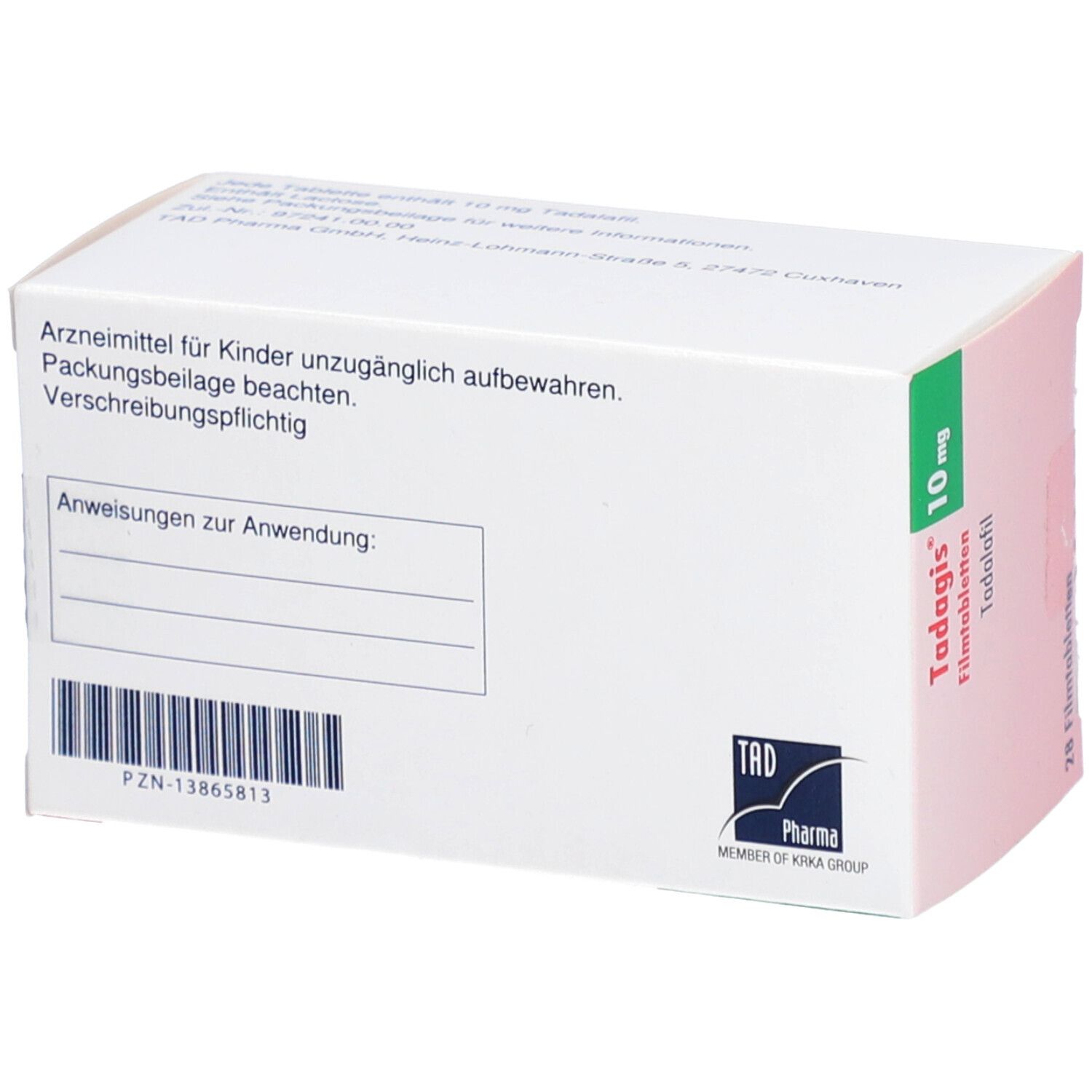 Tadagis 10 mg Filmtabletten 28 St