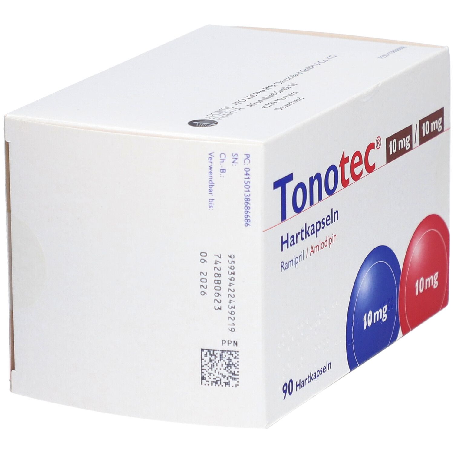 Tonotec 10 mg/10 mg Hartkapseln 90 St