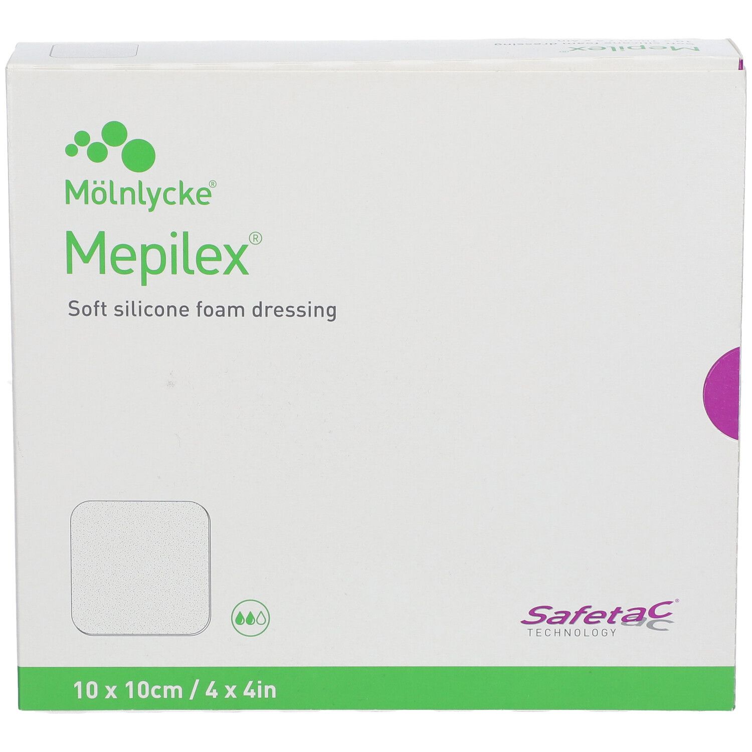 Mepilex Border Flex Lite Schaumverband 10x10cm Verpackung.