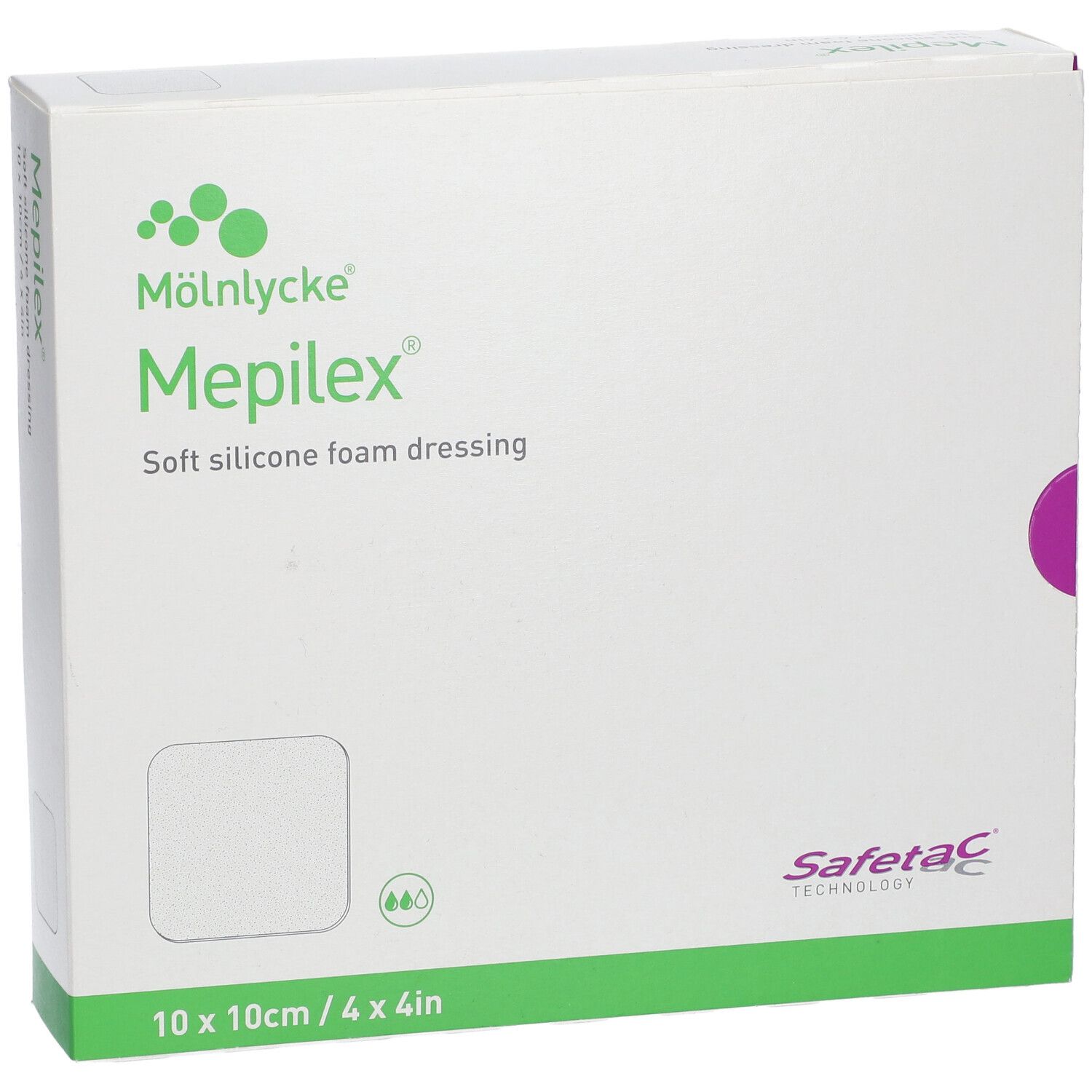 Mepilex Border Flex Lite Schaumverband 10x10cm Verpackung.