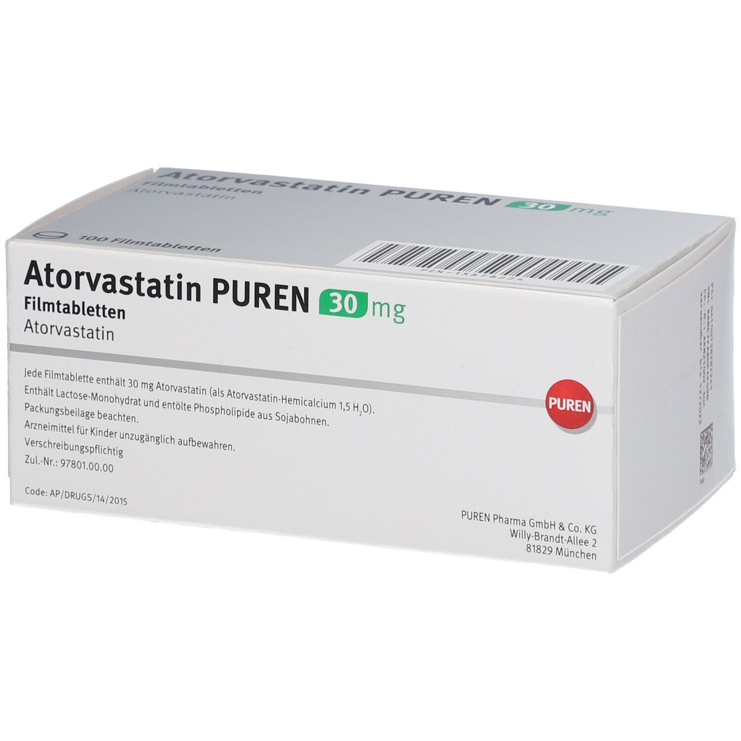 Atorvastatin PUREN 30 mg