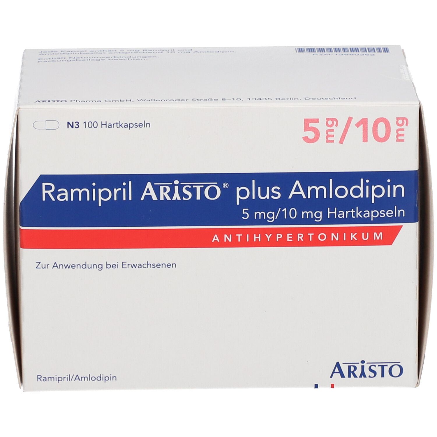 Ramipril Aristo® plus Amlodipin 5 mg/10 mg