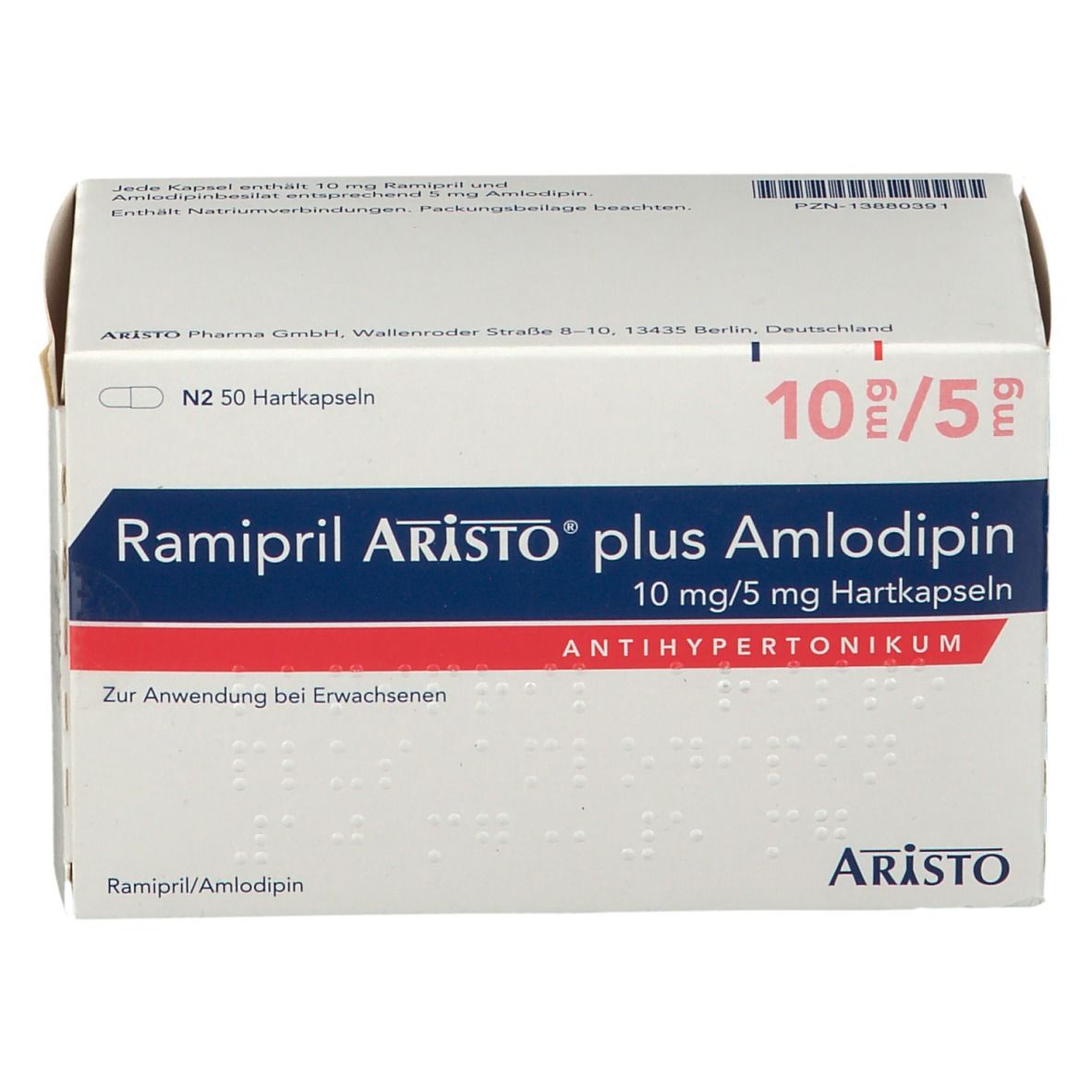 Ramipril Aristo® plus Amlodipin 10 mg/5 mg