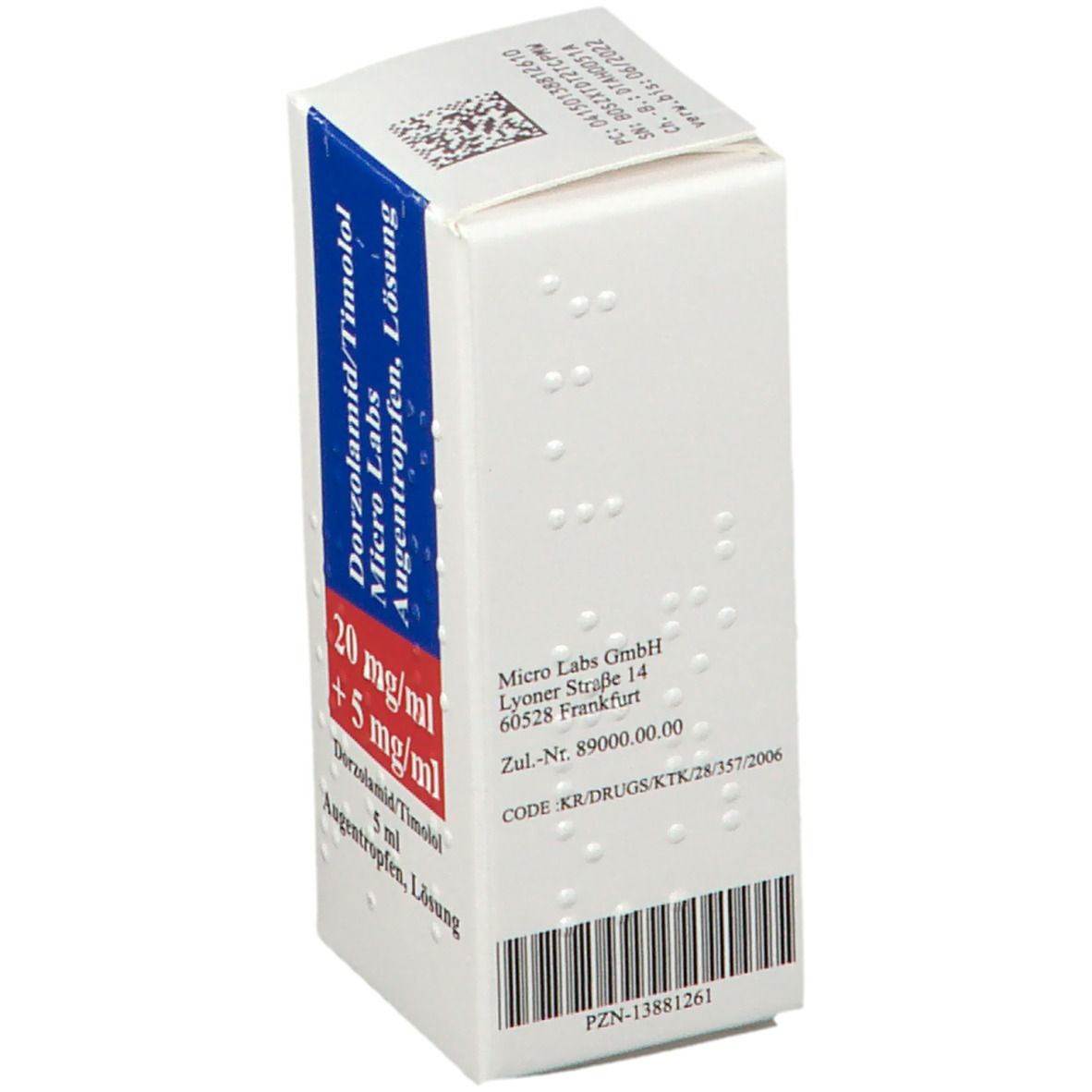 Dorzolamid/Timolol Micro Labs 20 mg/ml + 5 mg/ml