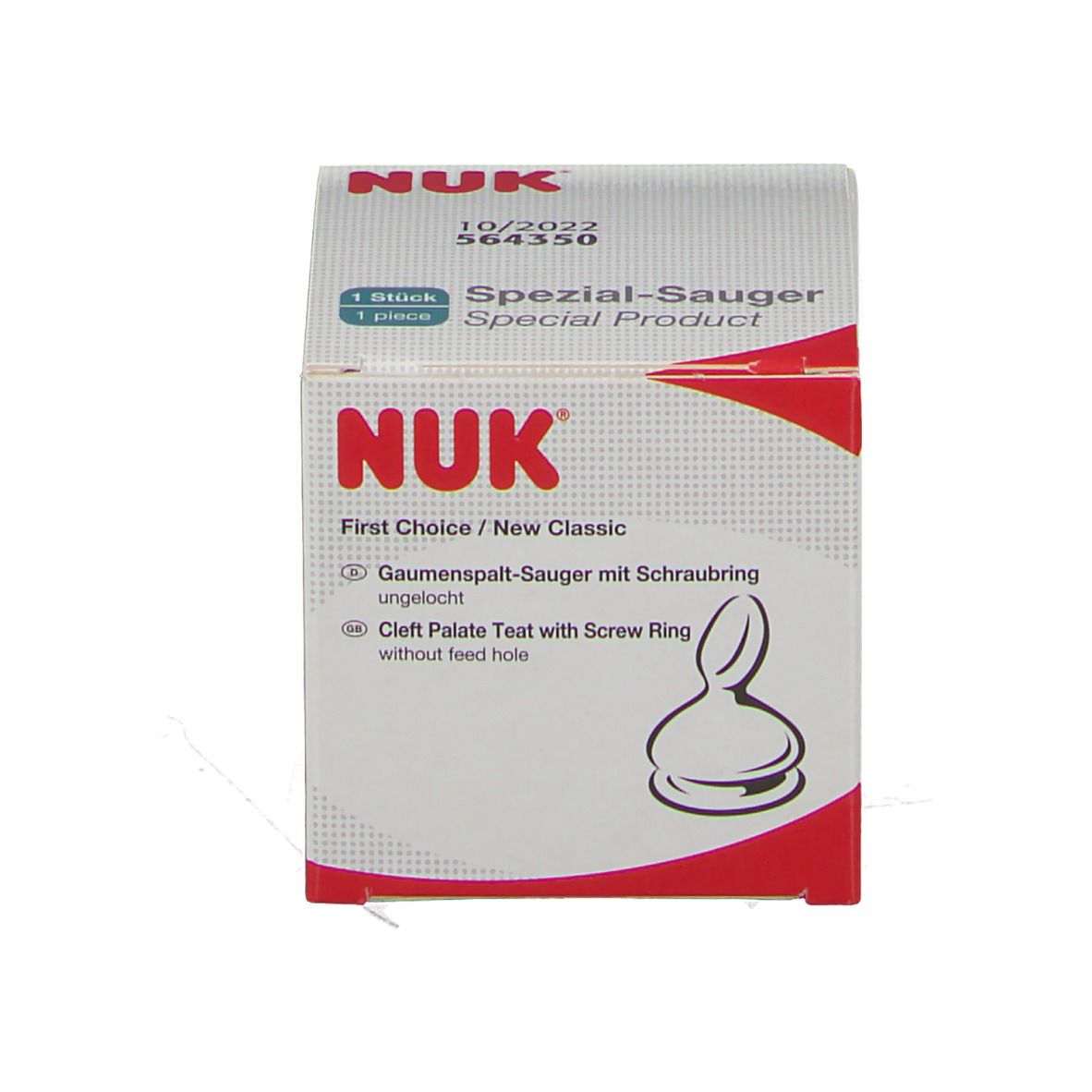 NUK First Choice Gaumenspaltensauger aus Latex