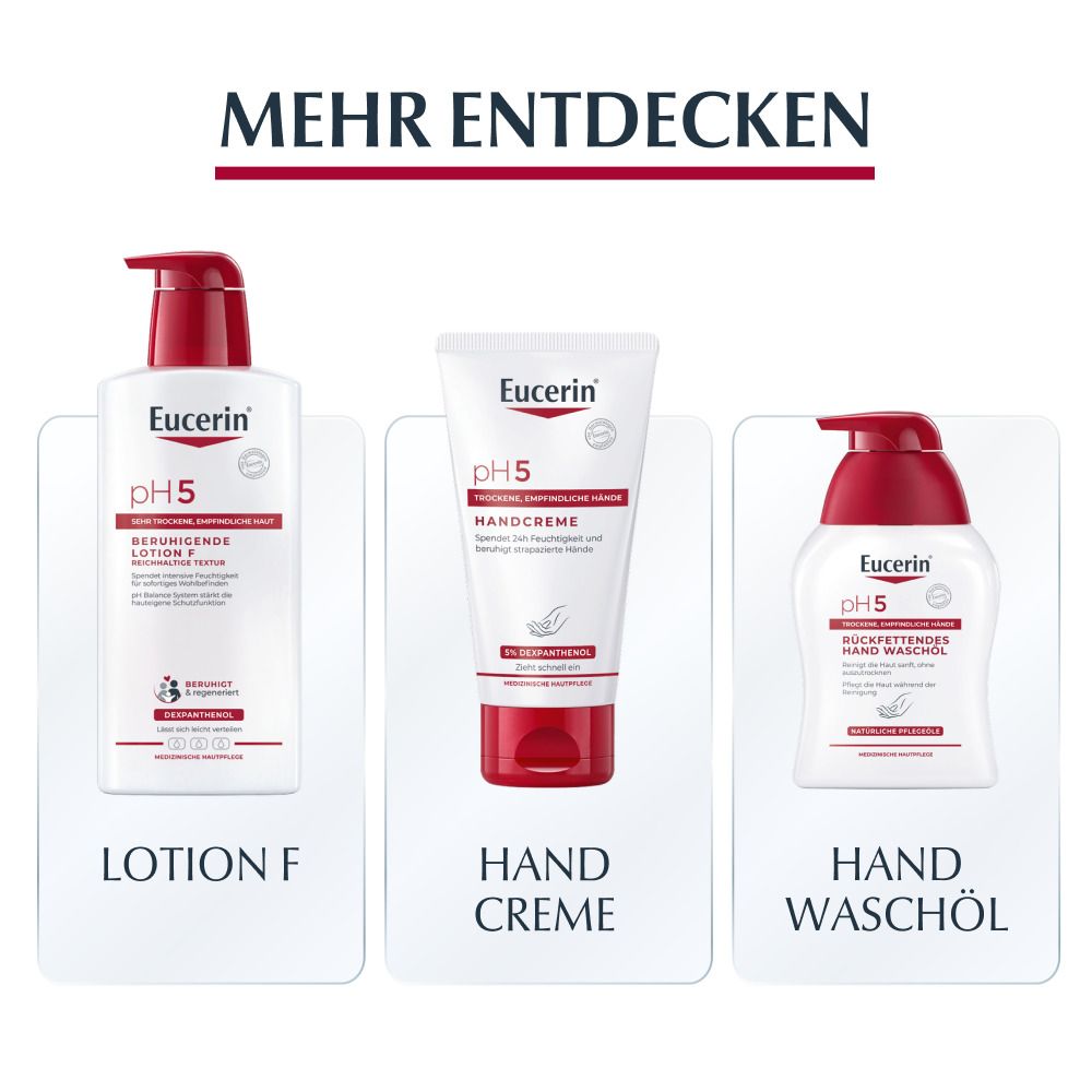 Eucerin® pH5 Duschöl – Rückfettende Reinigung für trockene, strapazierte Haut mit natürlichen Pflegeölen