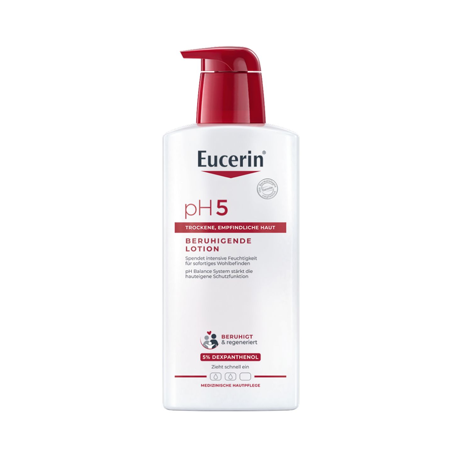 Eucerin® pH5 Lotion – beruhigt strapazierte, empfindliche und trockene Haut & macht die Haut widerstandsfähiger - Jetzt 