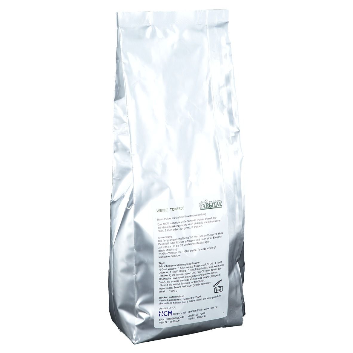 Weisse Tonerde Kaolin Pulver 1000 g