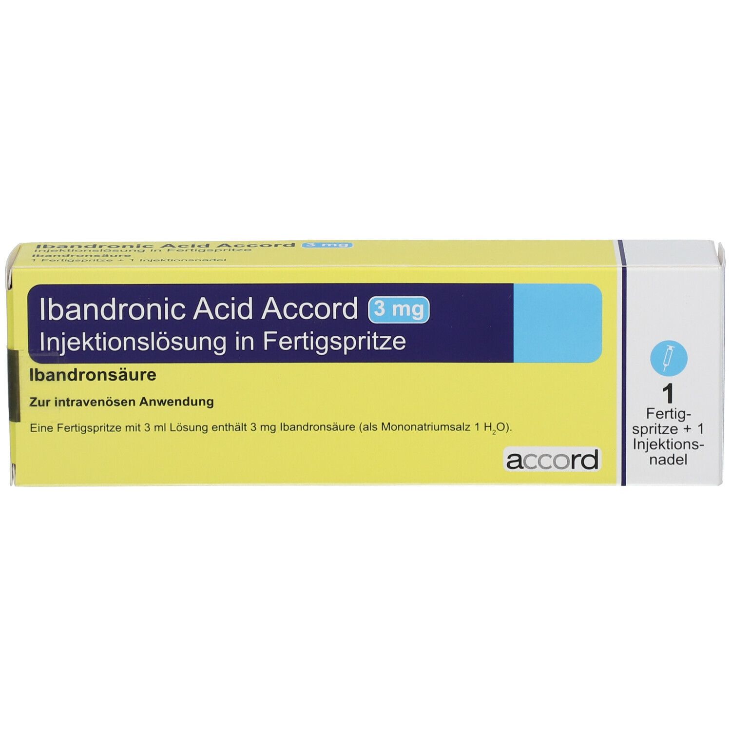IBANDRONIC Acid Accord 3mg/3ml Inj.-Lsg.Fertigspr.