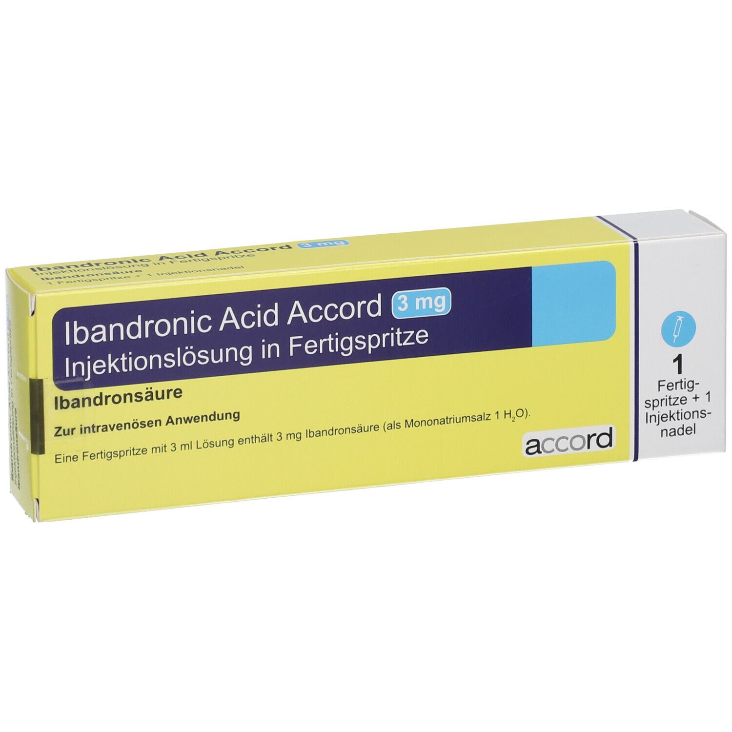 IBANDRONIC Acid Accord 3mg/3ml Inj.-Lsg.Fertigspr.