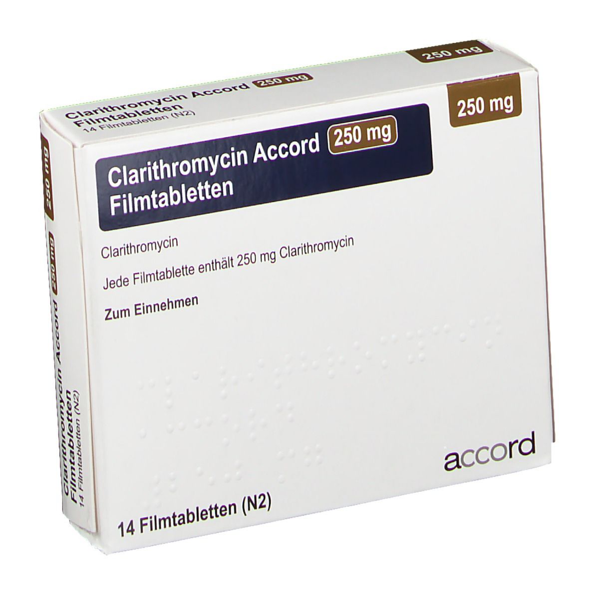 Clarithromycin Accord 250 mg
