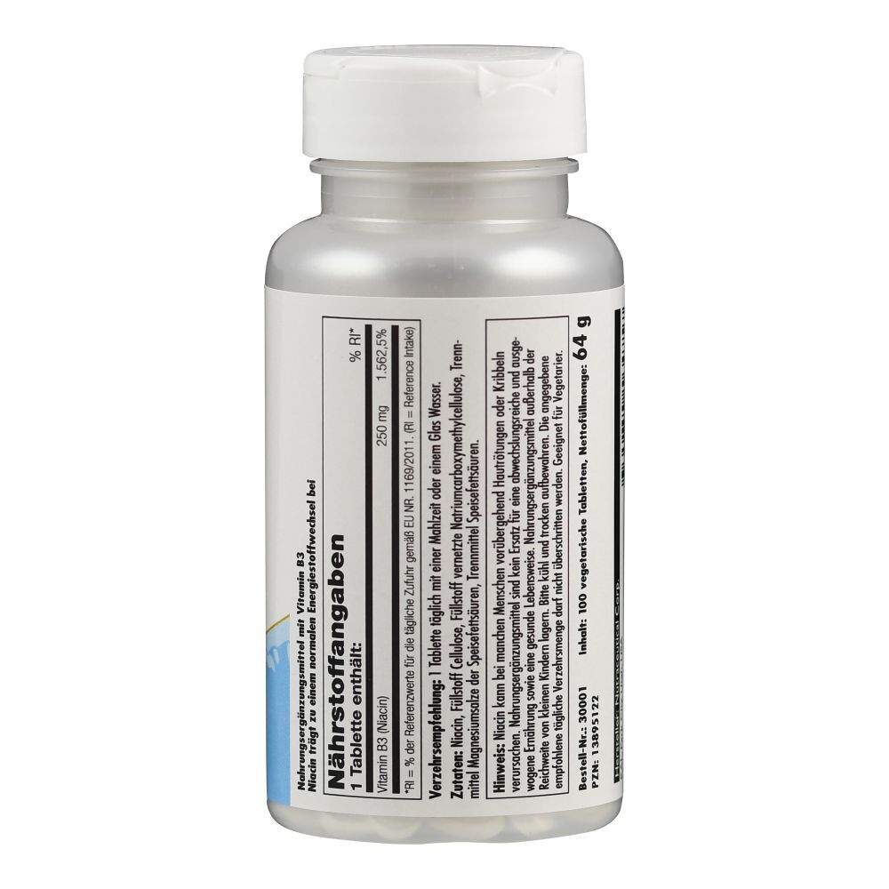 Vitamin B3 Niacin 250 mg 100 St Shop Apotheke