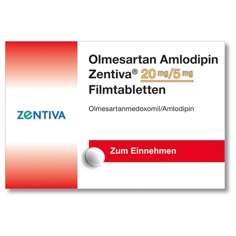 Olmesartan Amlodipin Zentiva® 20 mg/5 mg