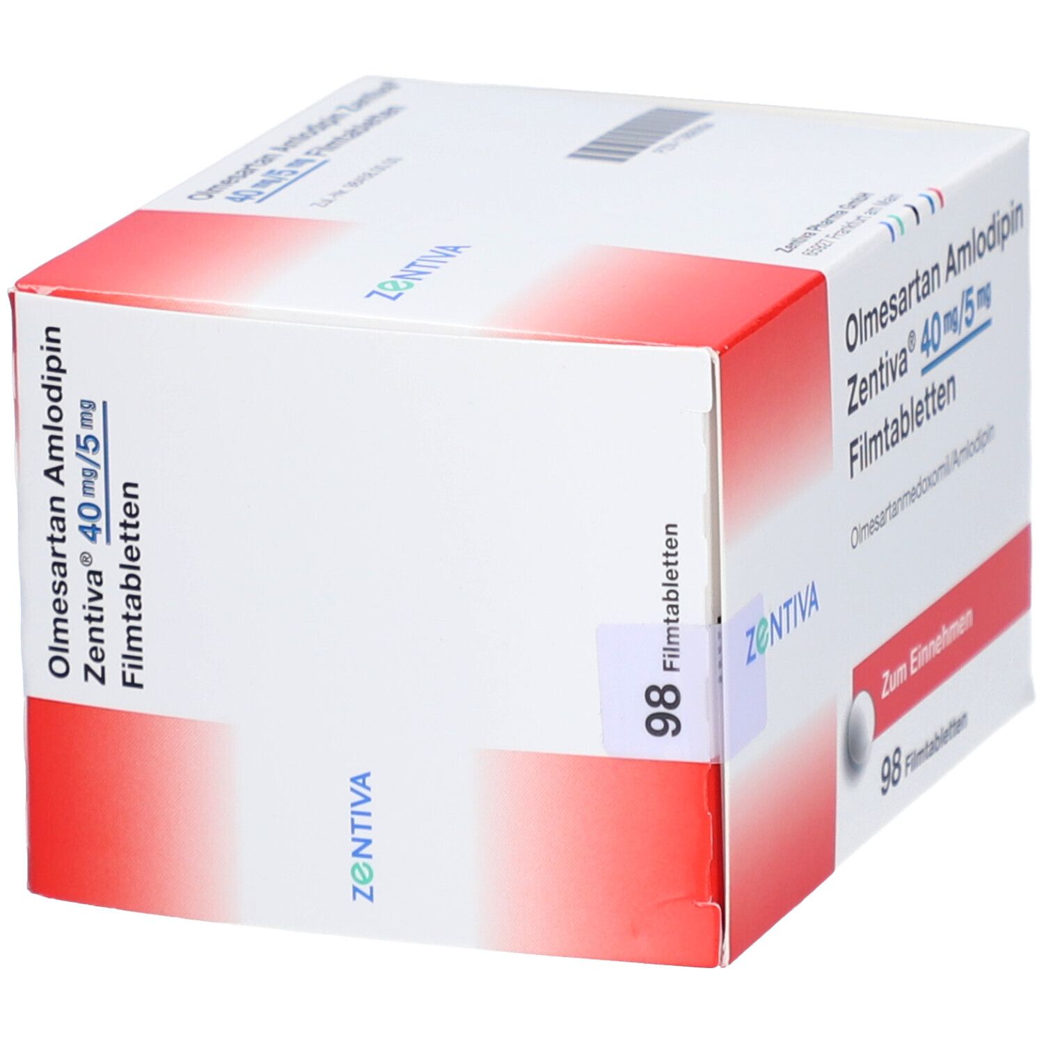 Olmesartan Amlodipin Zentiva 20 mg/5 mg Filmtabl. 56 St Filmtabletten