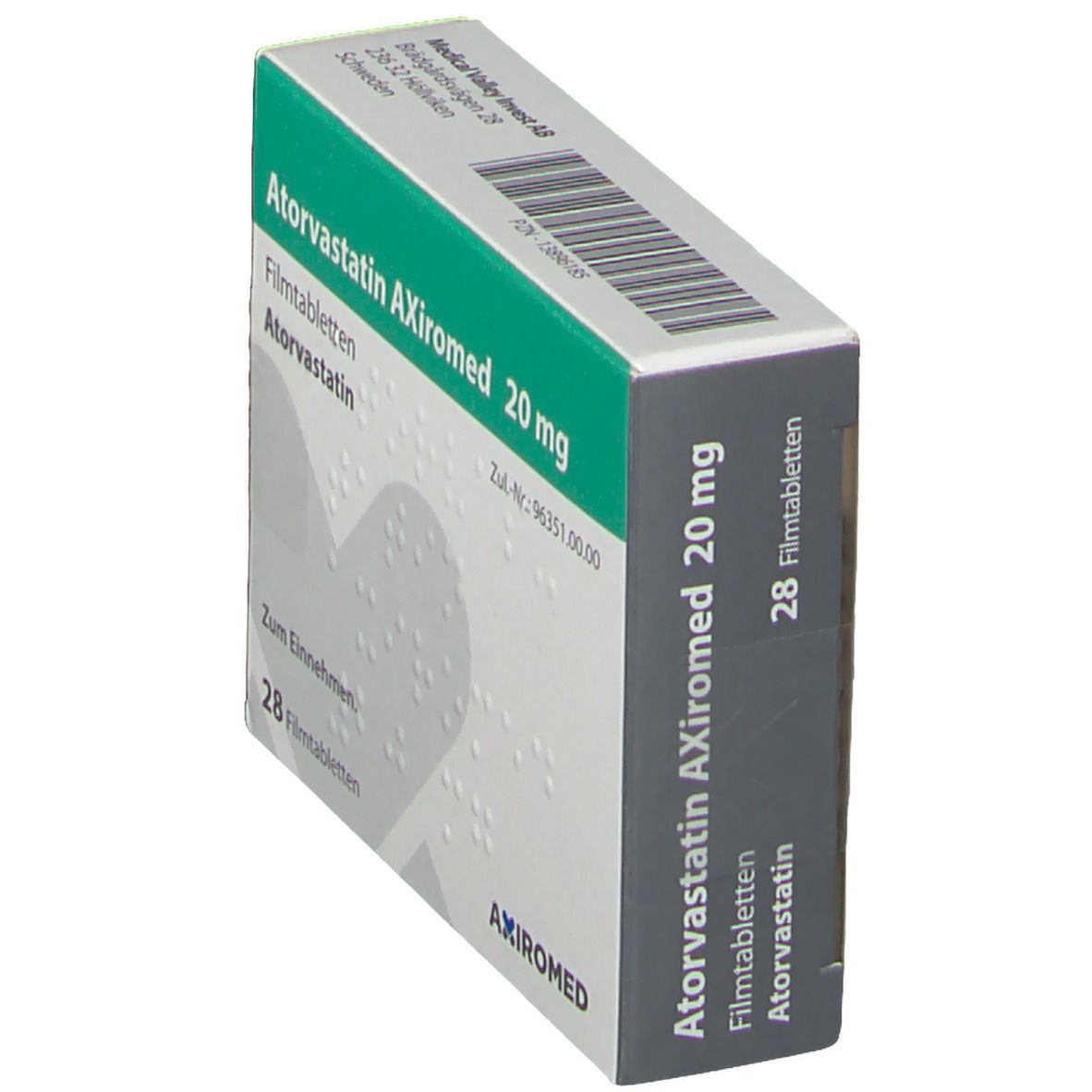 Atorvastatin AXiromed 20 mg Filmtabletten 28 St