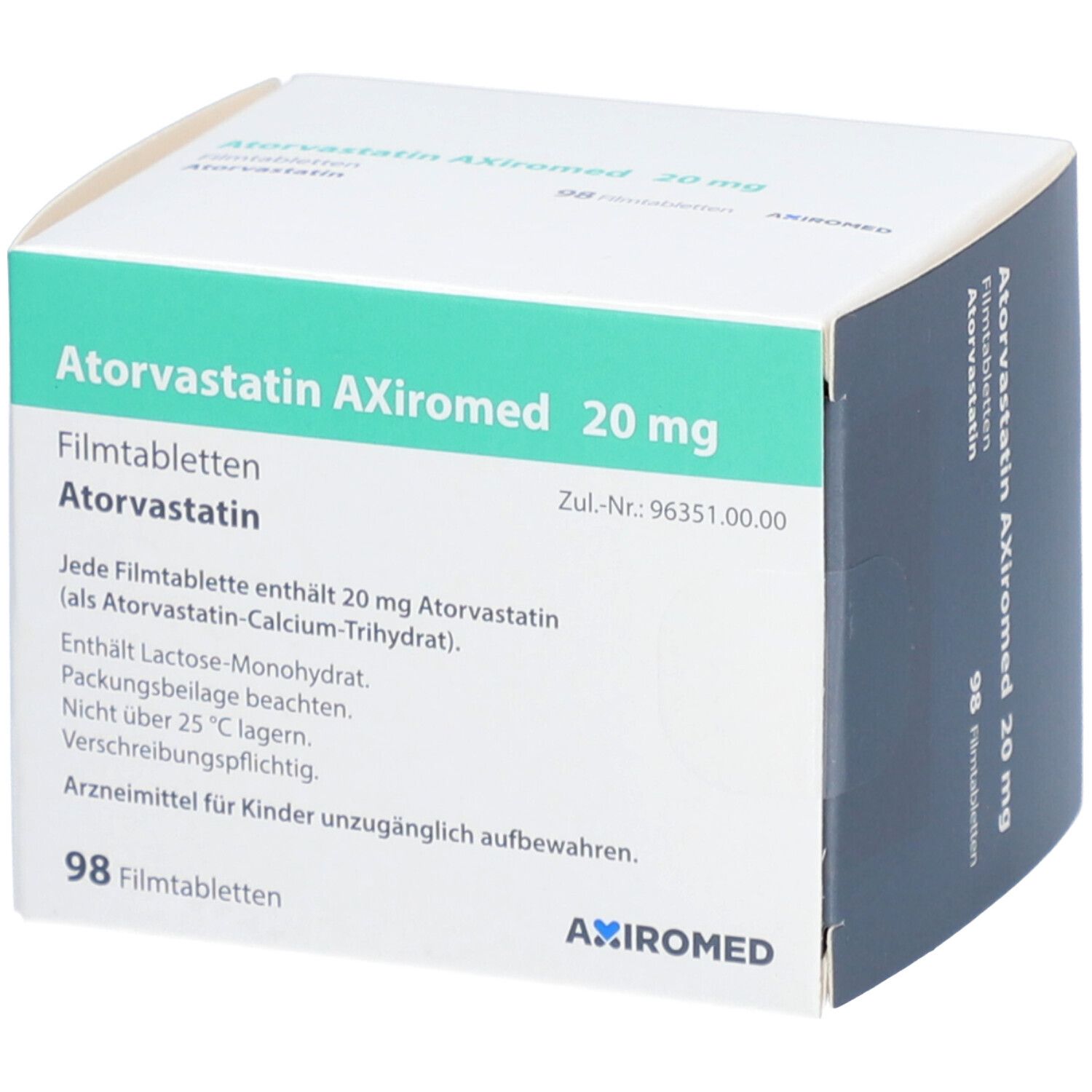 Atorvastatin Axiromed 20 mg