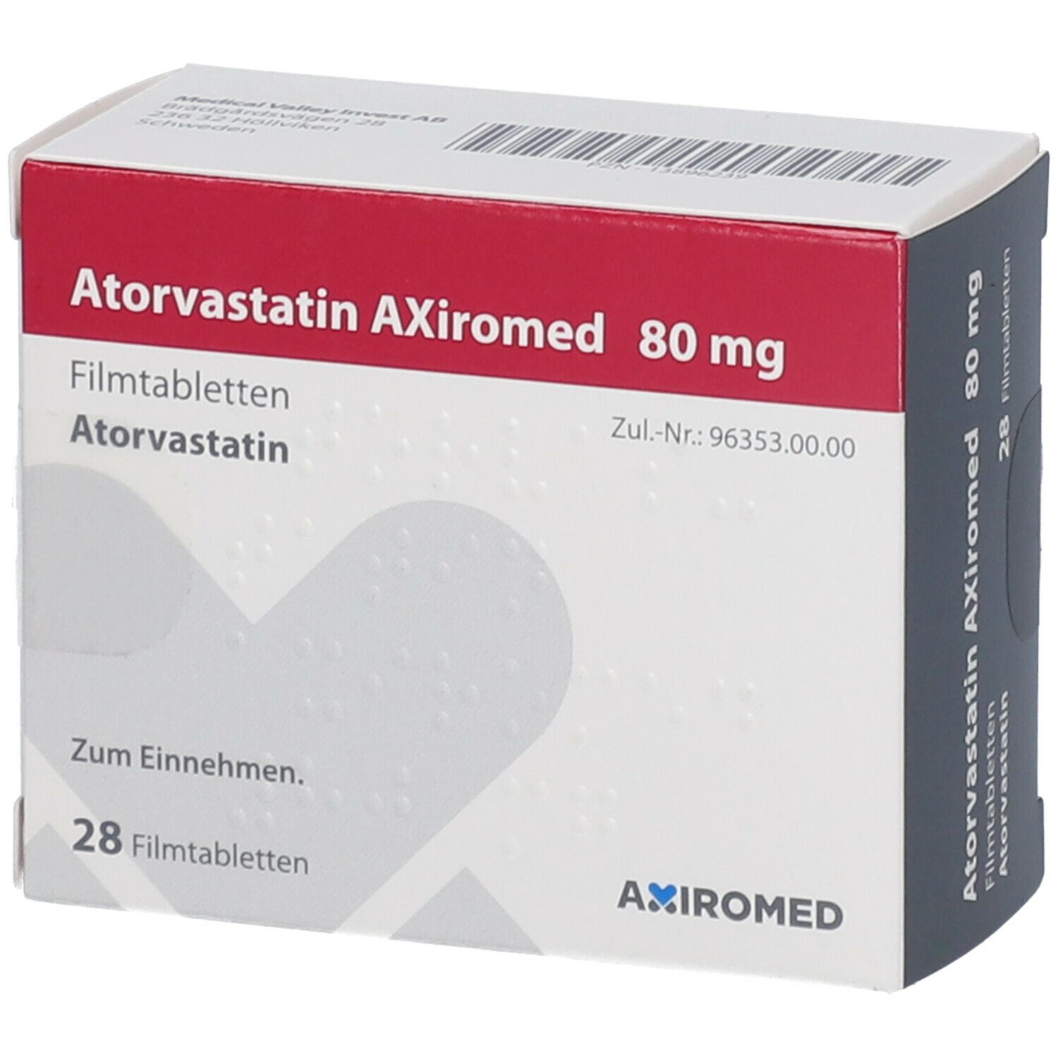 Atorvastatin AxiromED80 mg