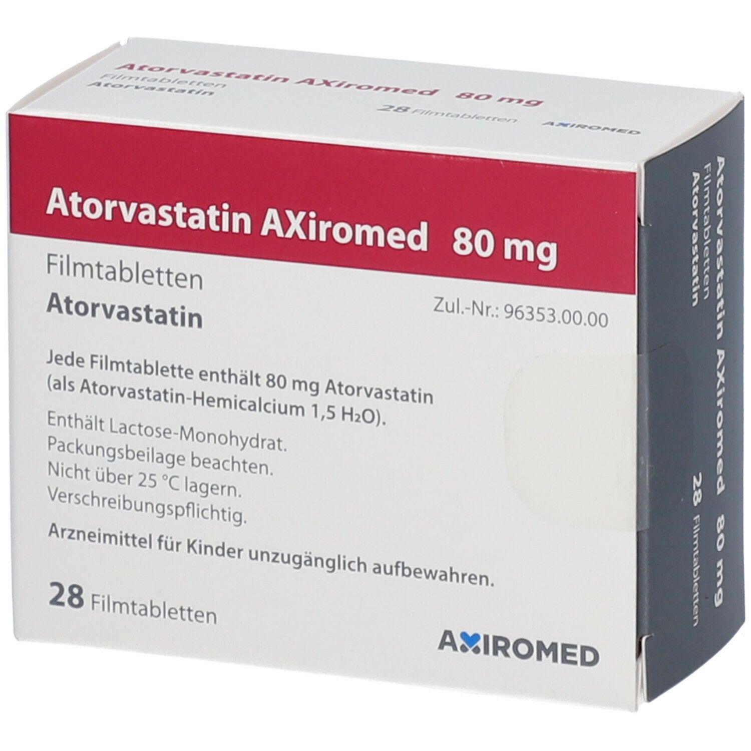 Atorvastatin AxiromED80 mg