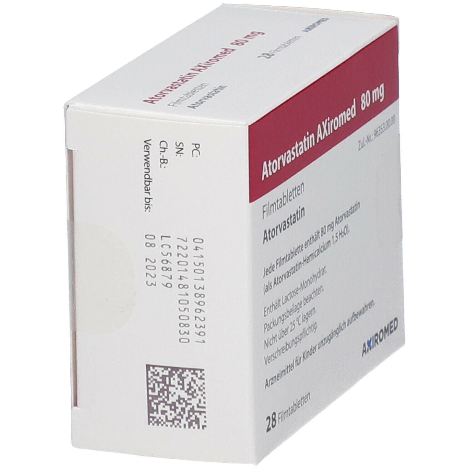 Atorvastatin AxiromED80 mg