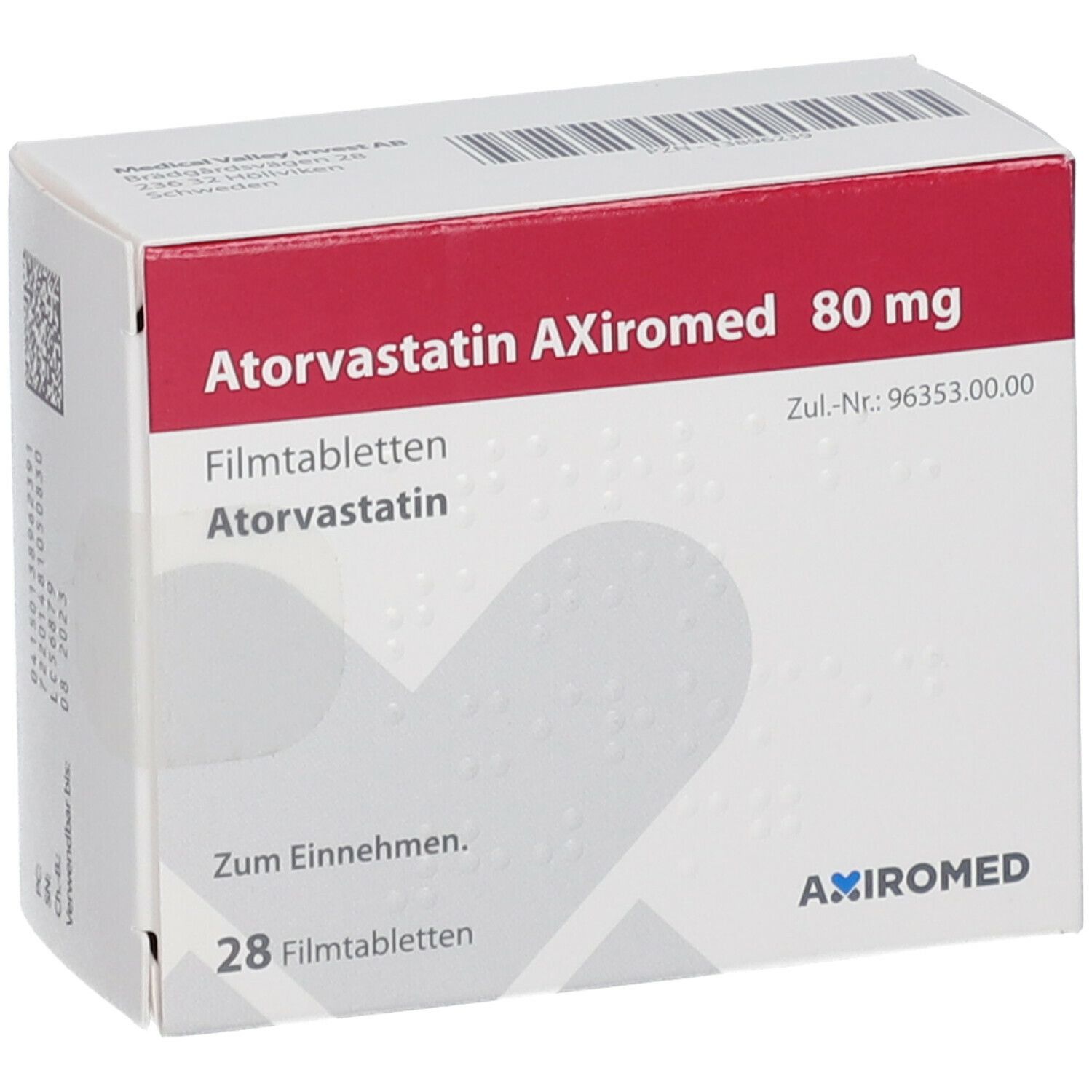 Atorvastatin AxiromED80 mg