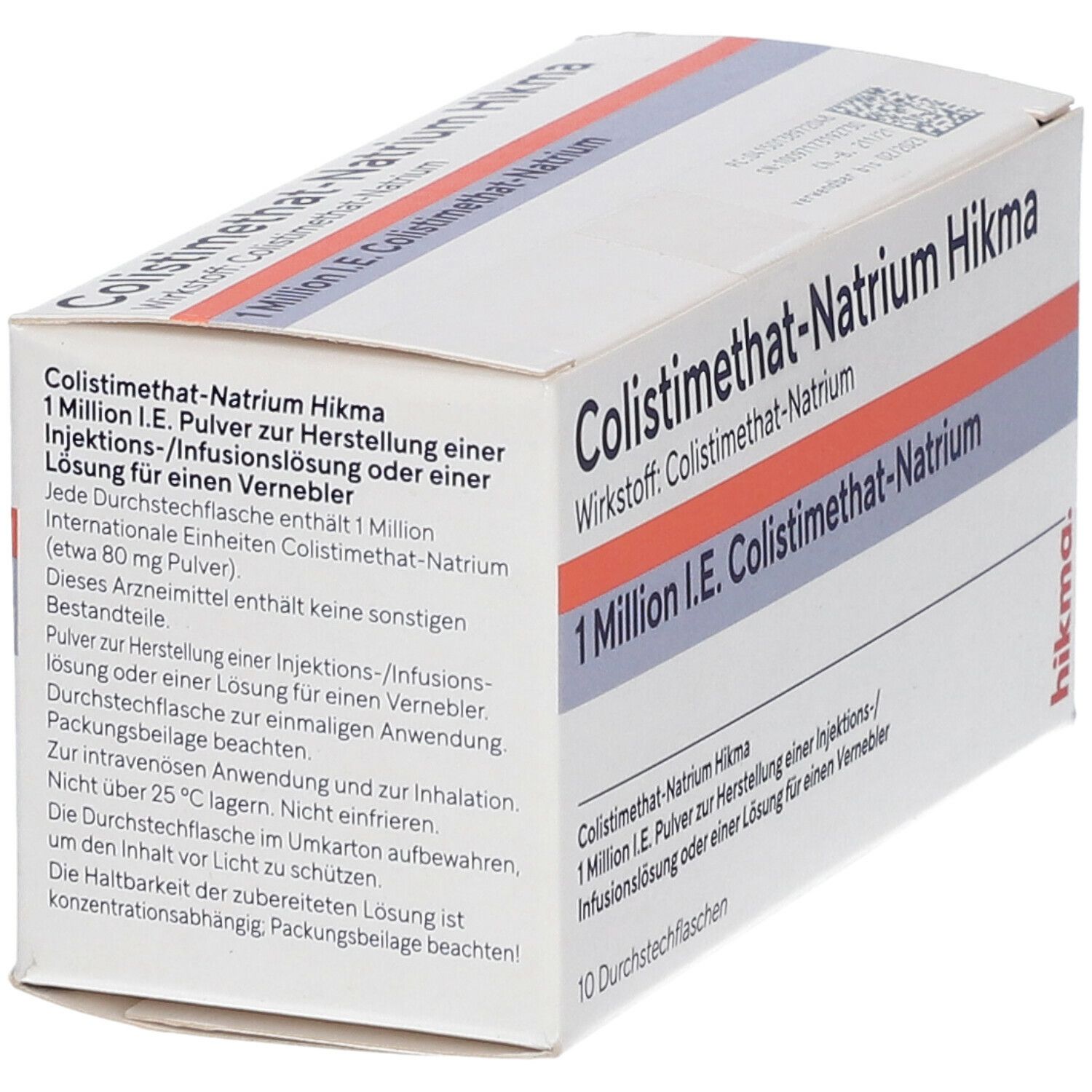 COLISTIMETHAT-Natrium Hikma 1 Mio I.E. Inj/Inf/Inh