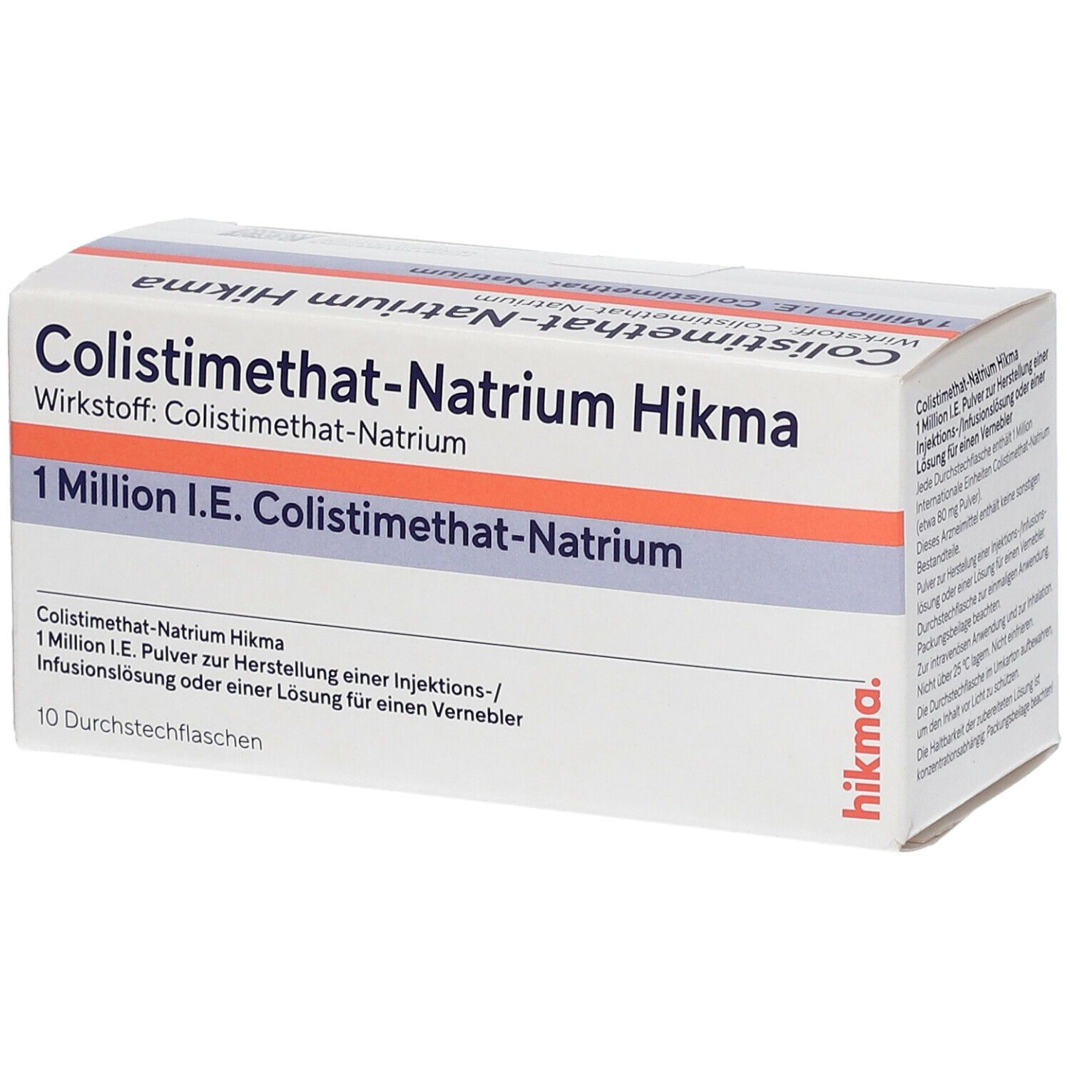 COLISTIMETHAT-Natrium Hikma 1 Mio I.E. Inj/Inf/Inh