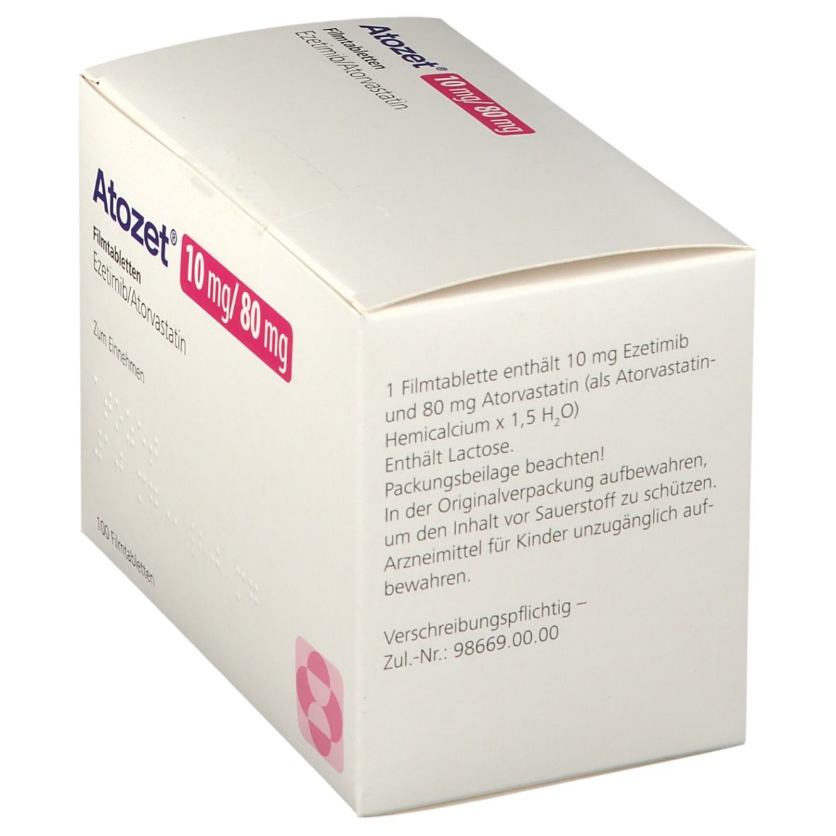 Atozet 10 mg/80 mg Filmtabletten 100 St