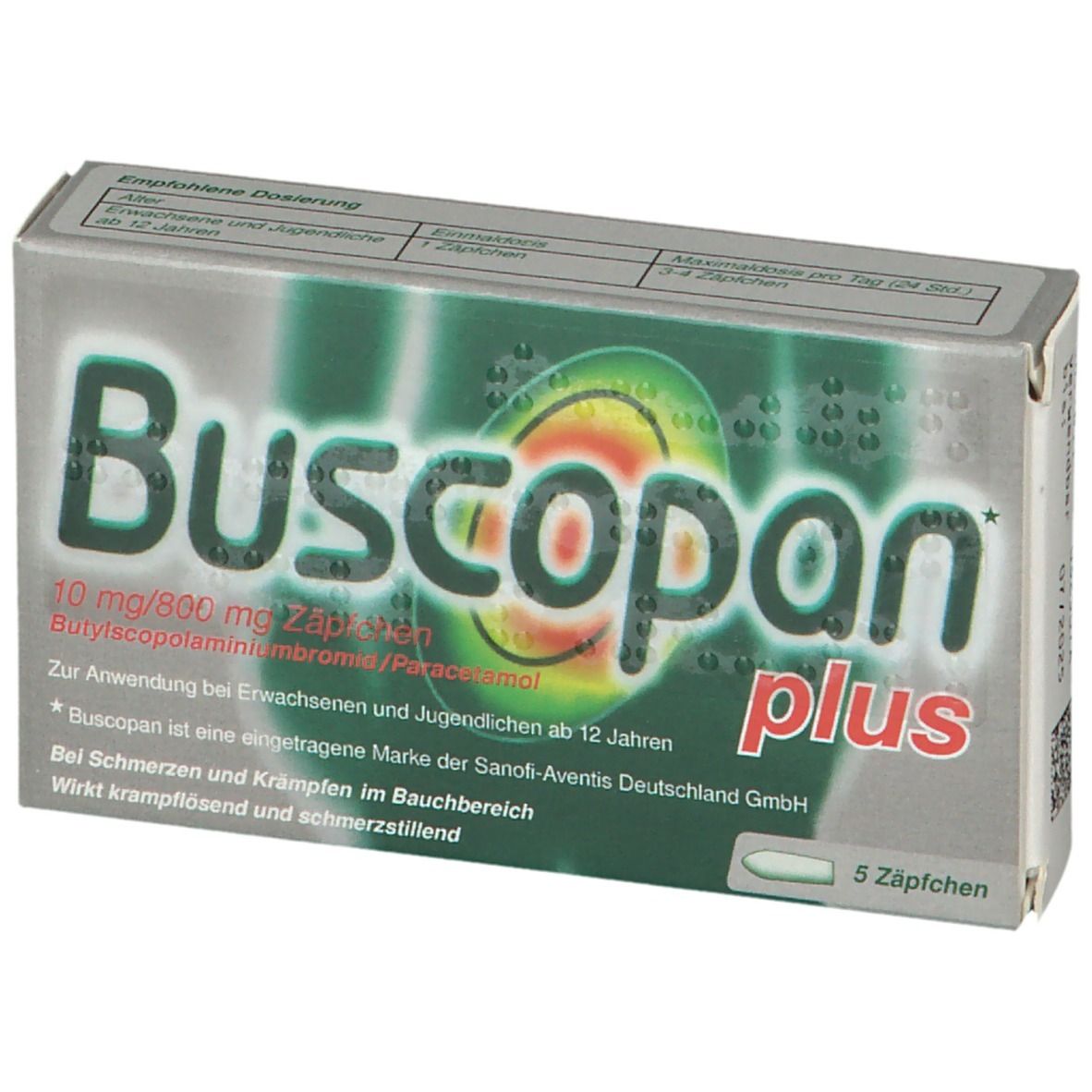 Buscopan® PLUS Zäpfchen