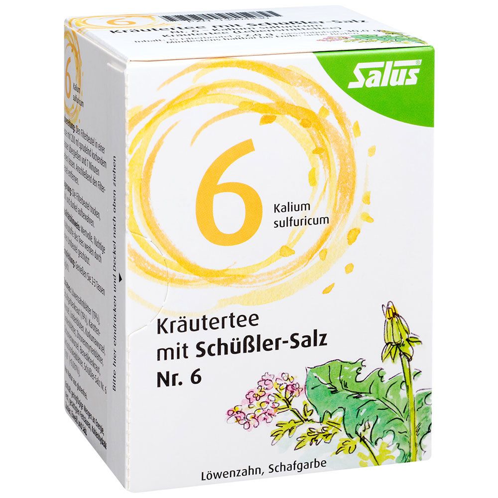 Salus® Kräutertee mit Schüßler-Salz Nr. 6 Kalium sulfuricum