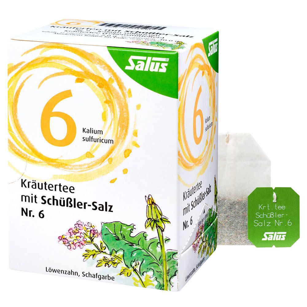 Salus® Kräutertee mit Schüßler-Salz Nr. 6 Kalium sulfuricum