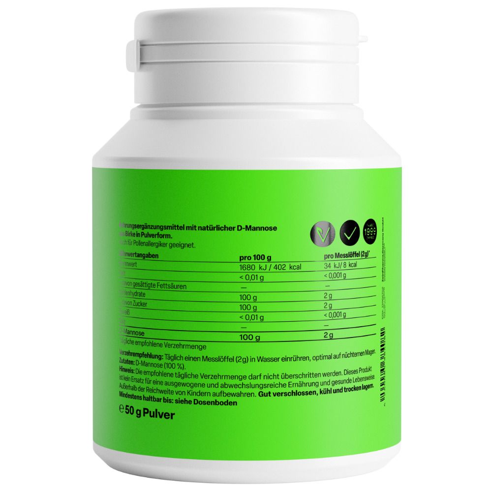 Natural D-Mannose aus Birke Zeinpharma Pulver