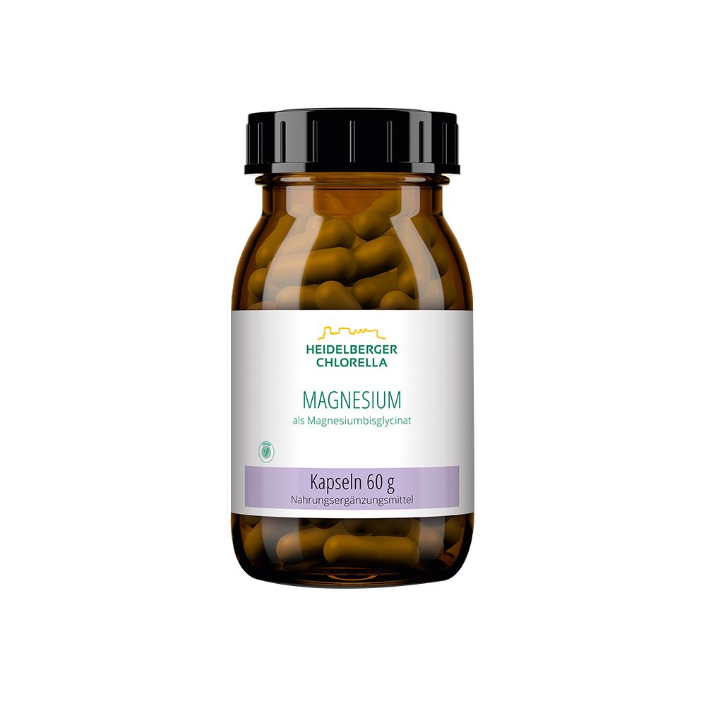 Heidelberger Chlorella Magnesium ALS Magnesiumbisglycinat Kapseln