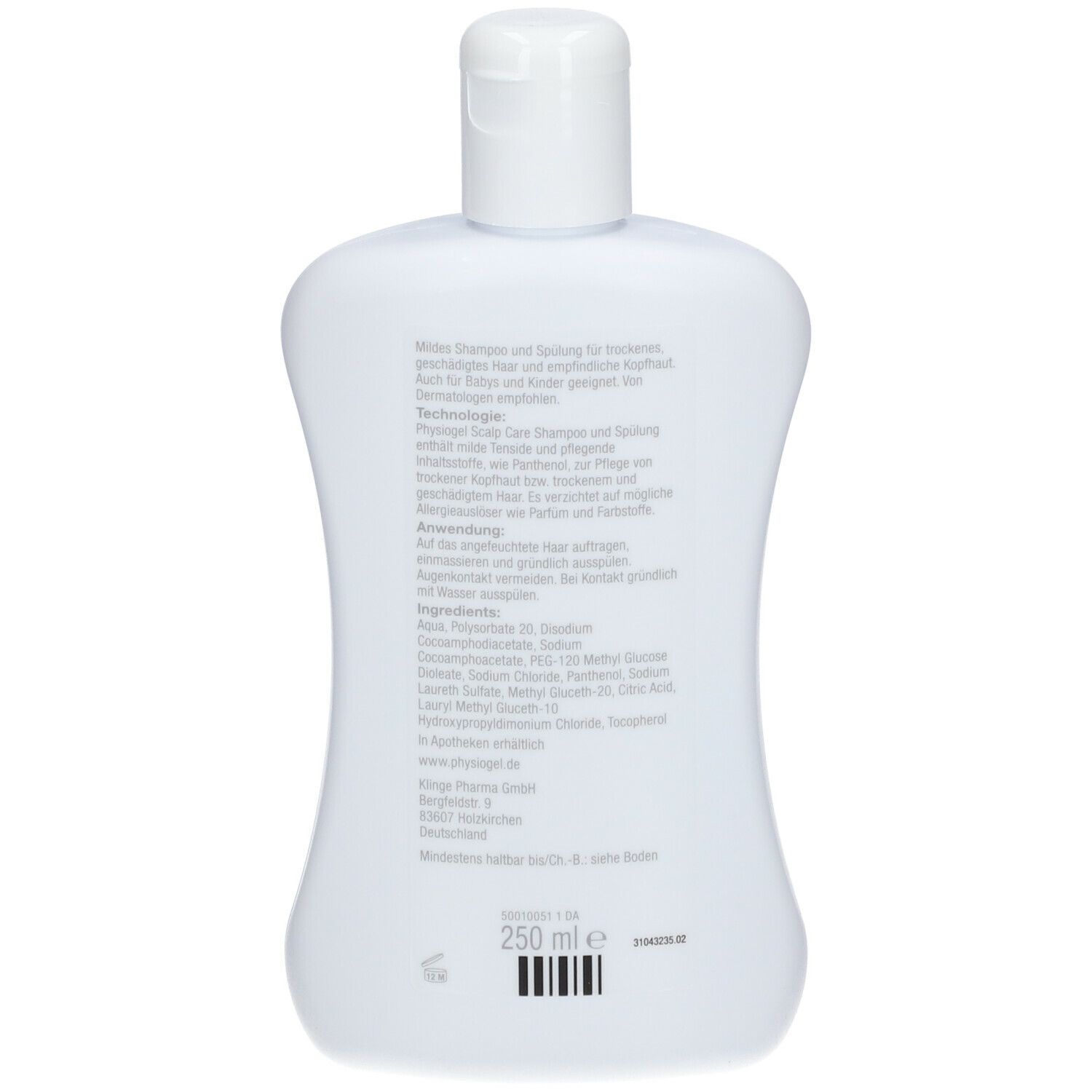 PHYSIOGEL® Scalp Care Shampoo und Spülung 250ml - empfindliche Kopfhaut