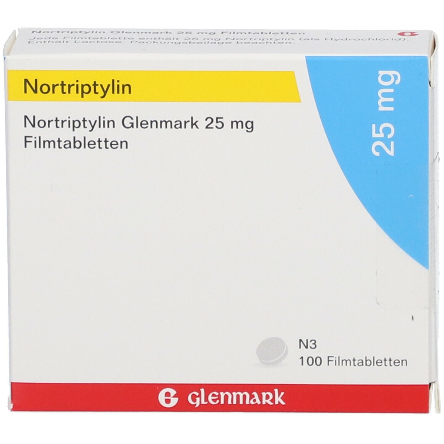 Nortriptylin Glenmark 25 mg