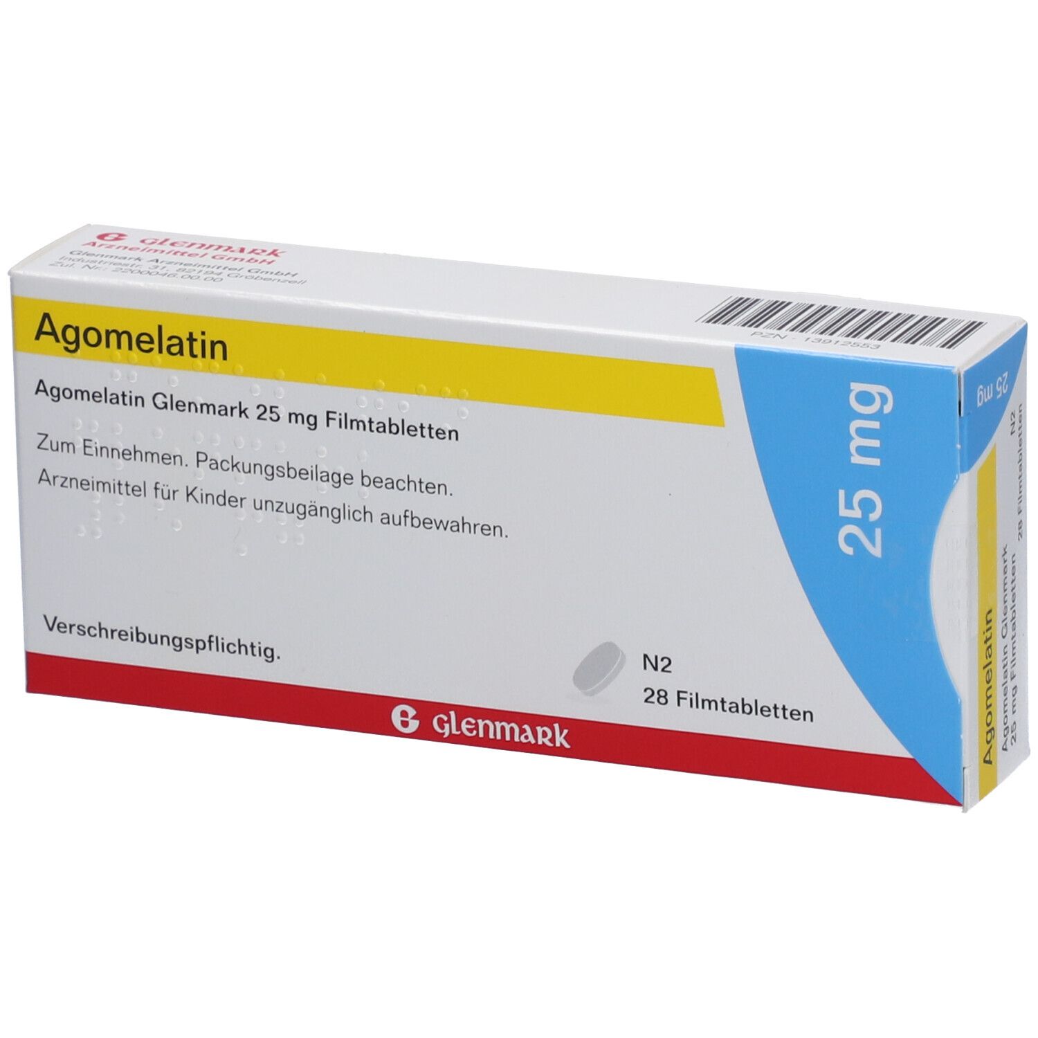 Agomelatin Glenmark 25 mg Filmtabletten 28 St