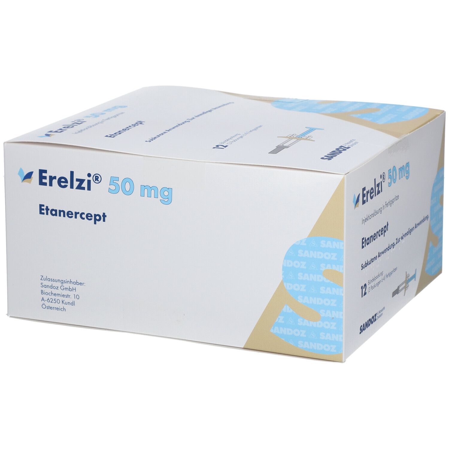 Erelzi 50 mg Injektionslösung i.e.Fertigspritze 12 St