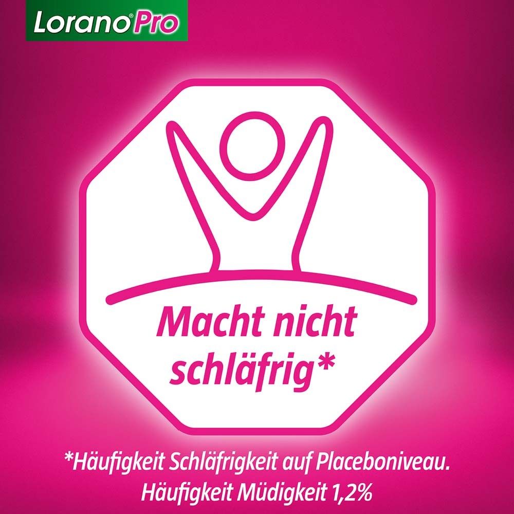 Lorano® Pro bei Allergie – Die Allergietabletten für alle Heuschnupfen-Symptome