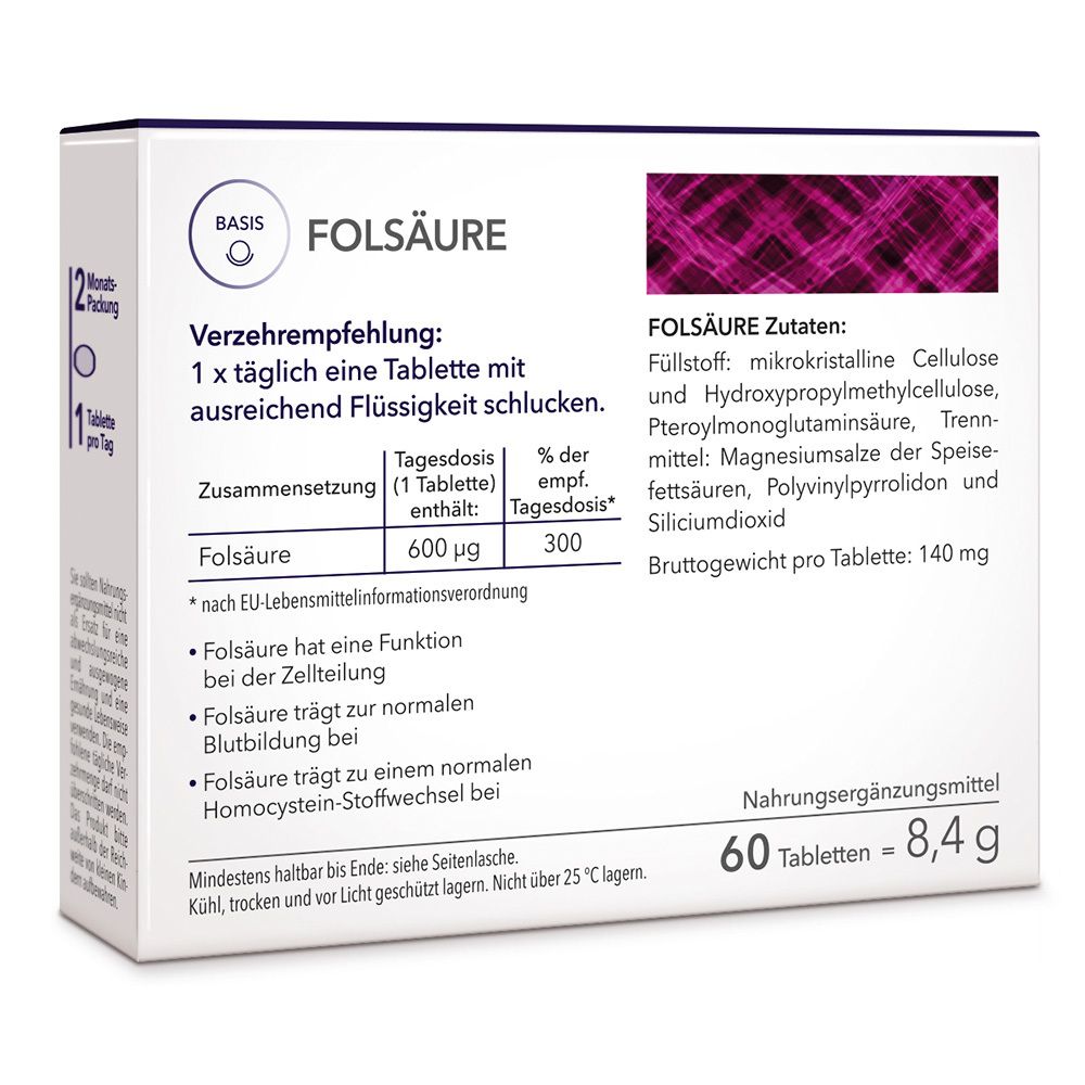 Folsäure Tabletten 60 St