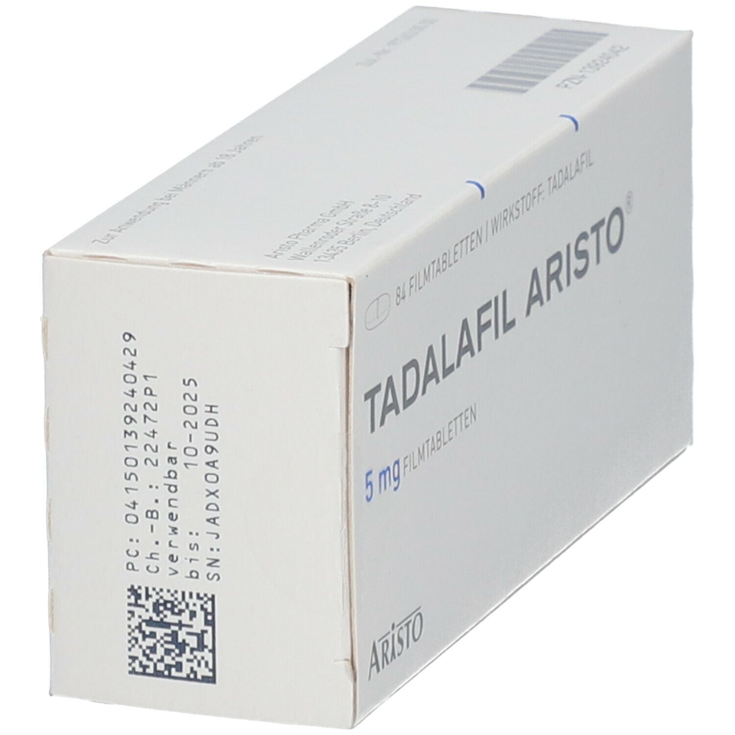 Tadalafil Aristo 5 mg Filmtabletten 84 St