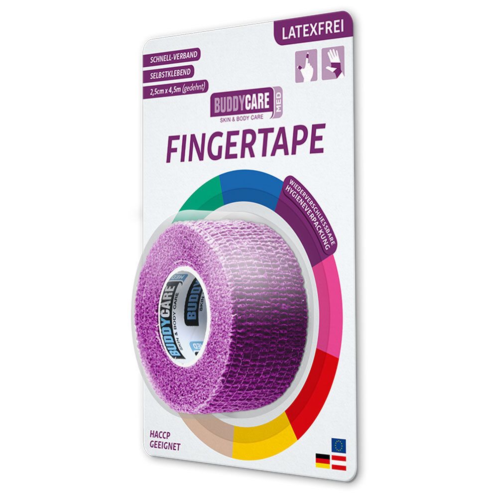 Fingertape latexfrei Buddycare MED purpur 1 St Verband